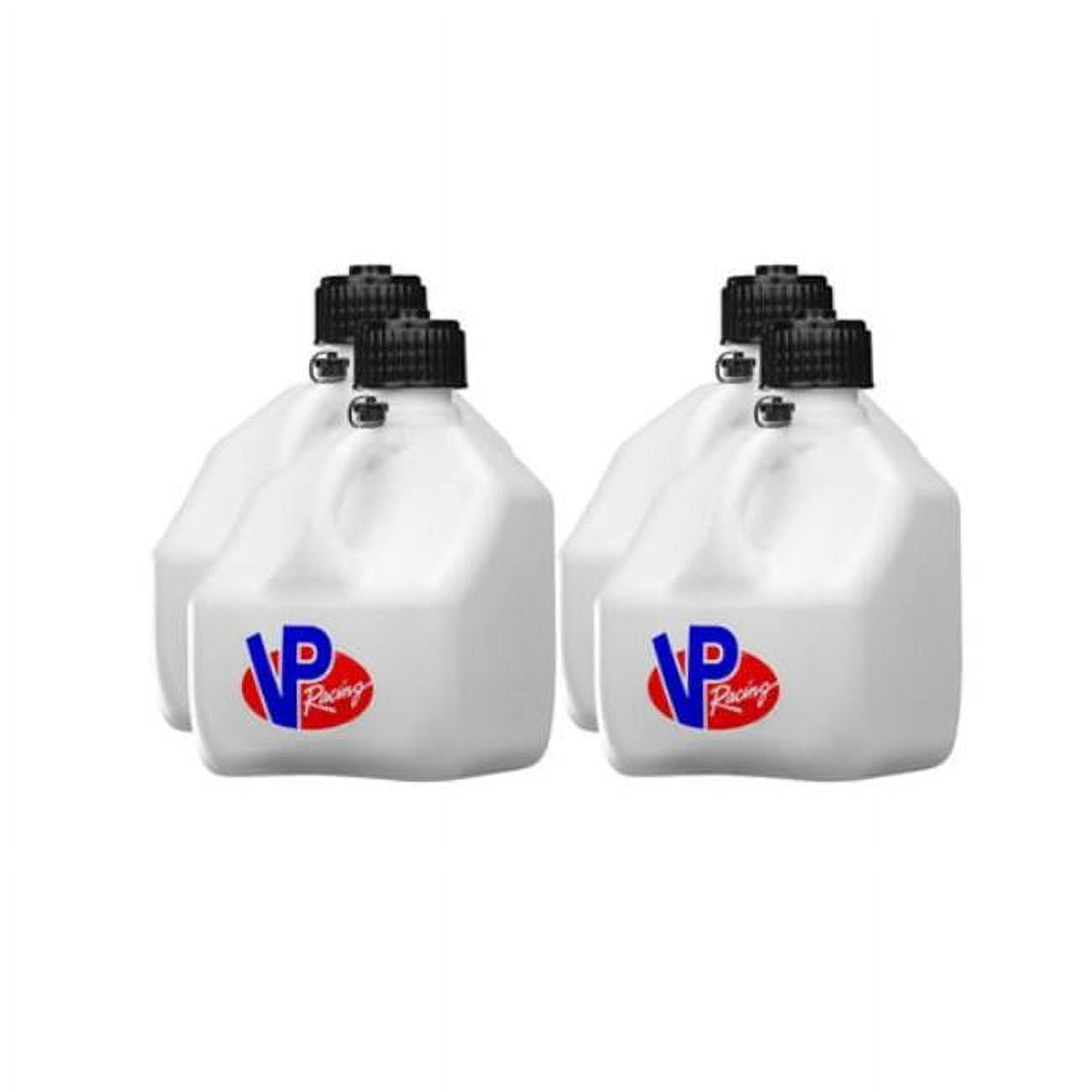 VP Fuel Containers 3 gal Square Motorsports Jug - White - Case of 4