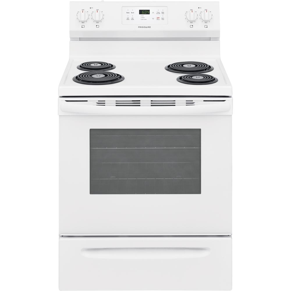Frigidaire 30-inch Freestanding Electric Range with Ready-Select® Controls FFEF3016VW