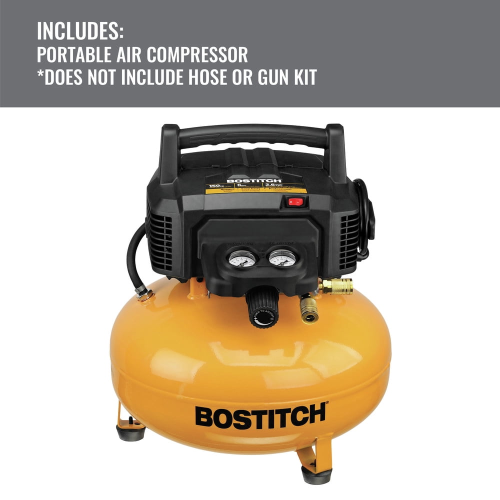 BOSTITCH BTFP02012 6-Gallon Pancake Compressor