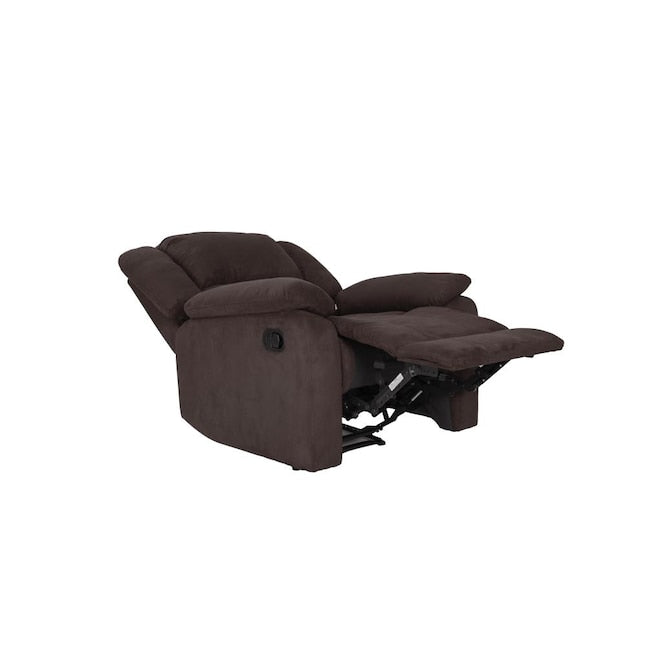 Relax A Lounger Chocolate Microfiber Recliner