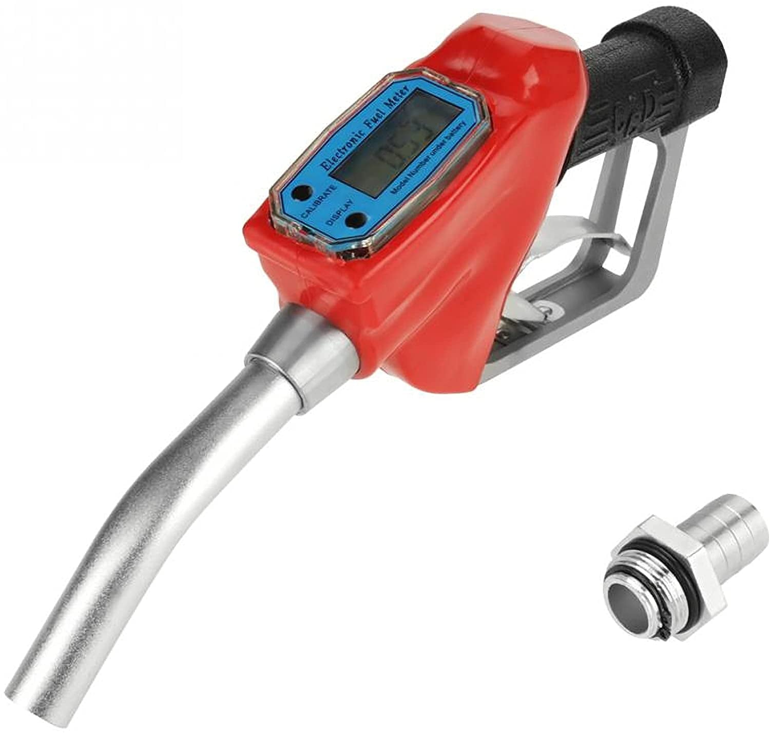 TECHTONGDA Digital Flow Fuel Delivery Gun Electronic Metering Oiler Gun Fuel Truck Nozzle Convertible Gallon Units