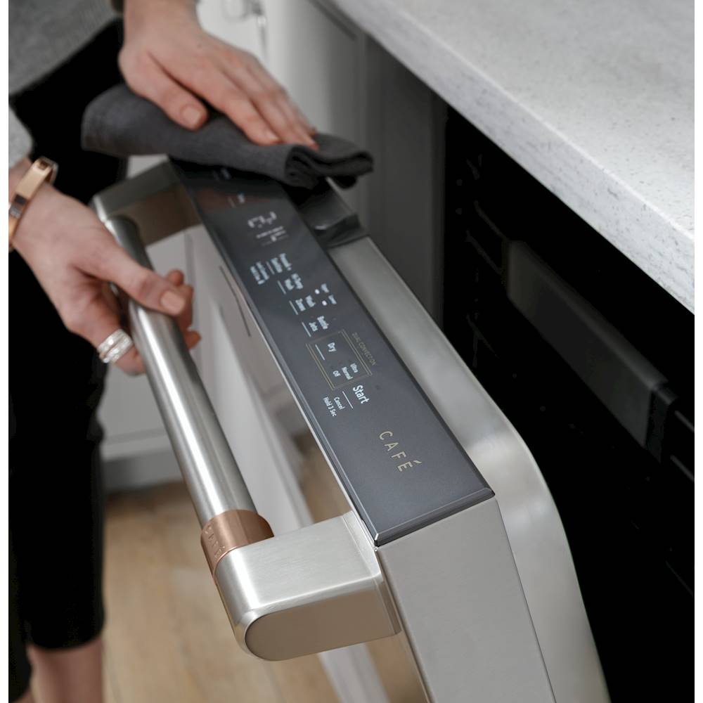 Café - Top Control Built-In Dishwasher with Stainless Steel Tub, 3rd Rack, 39dBA - Stainless steel