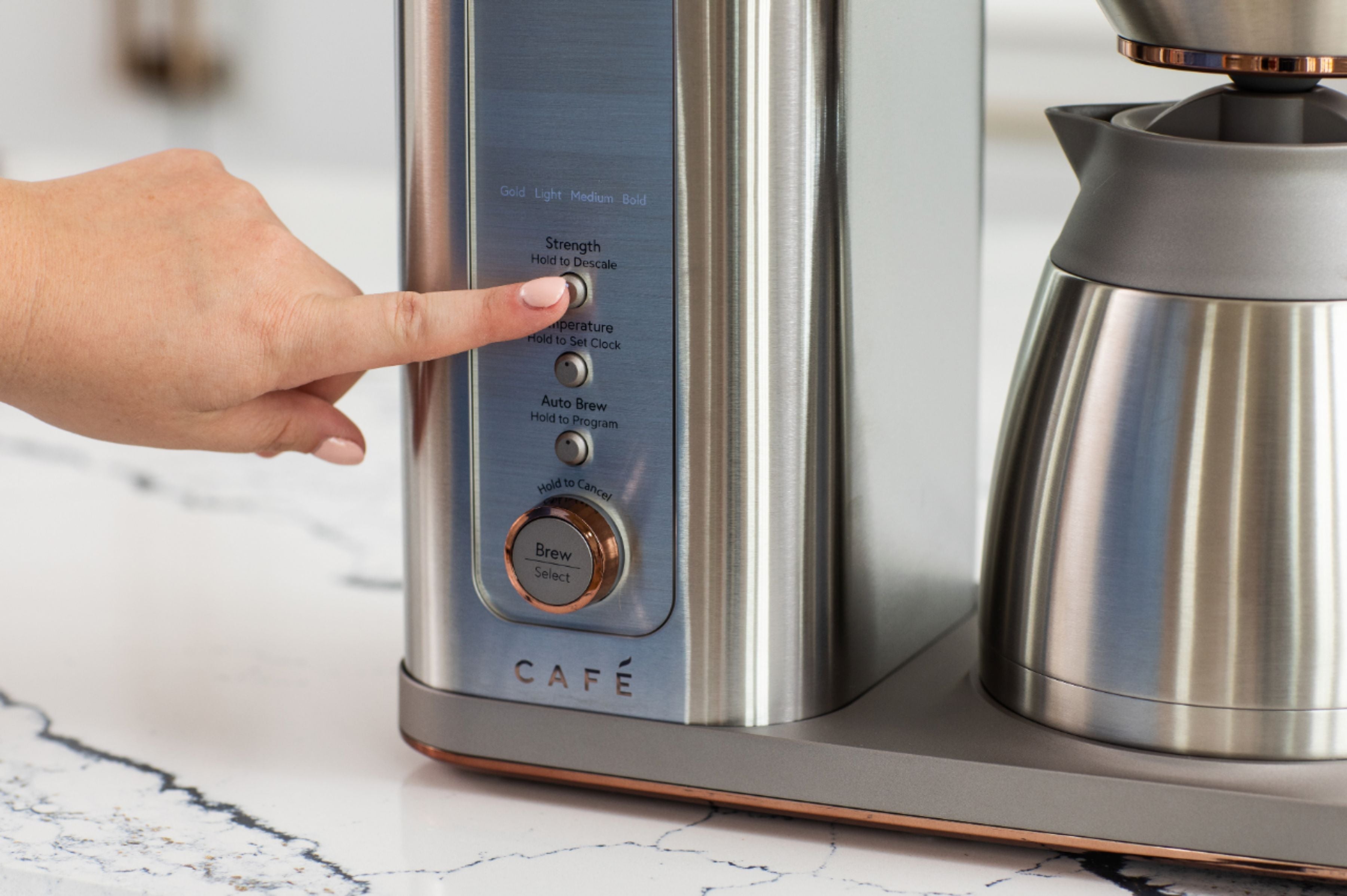 Café - Smart Drip 10-Cup Coffee Maker with WiFi - Brushed Stainless