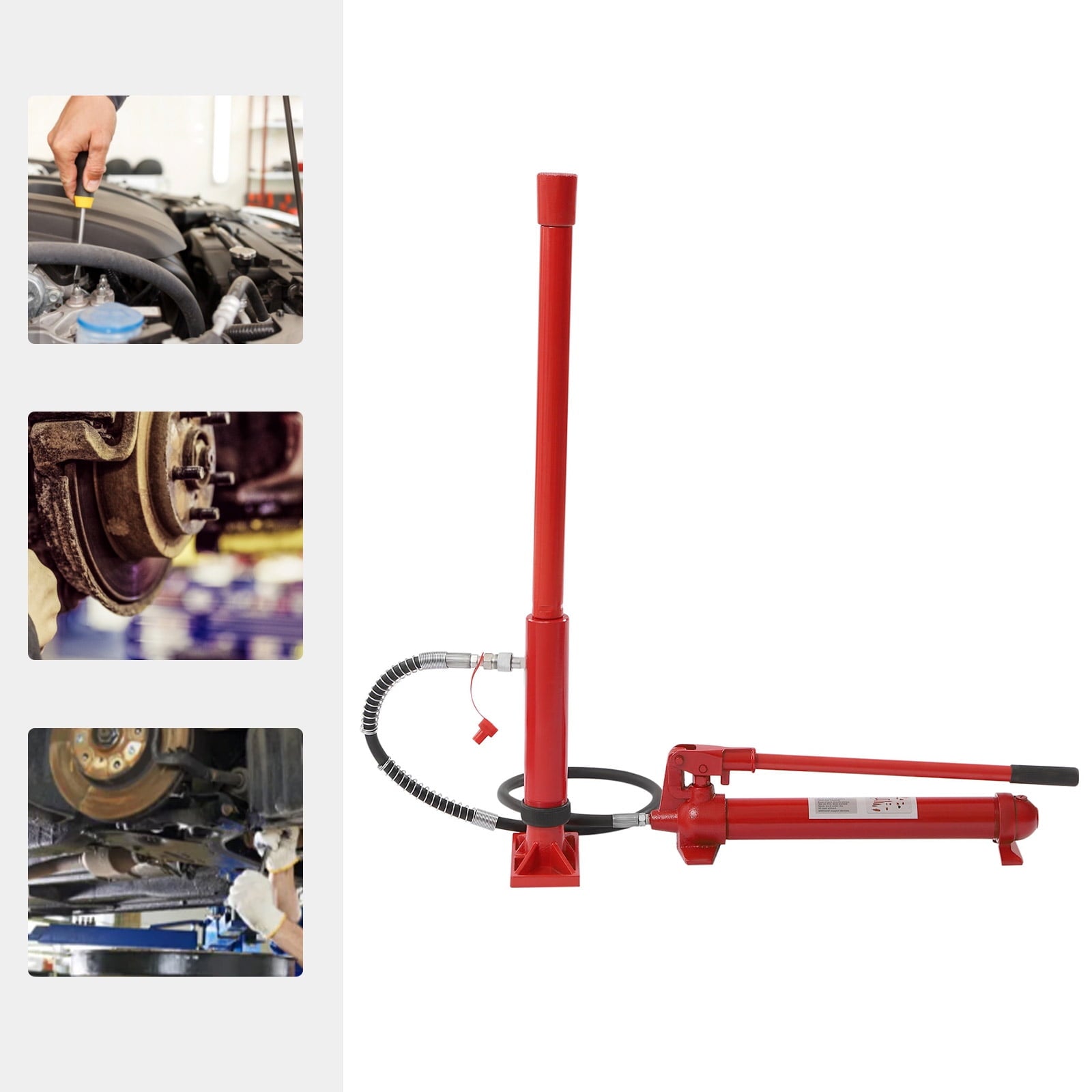 Miumaeov 12 Ton Power Kit Oil Hose Hydraulic Jack Ram Autobody Frame Repair Power Tools for Loadhandler Truck Bed Unloader Farm and Hydraulic Equipment Construction