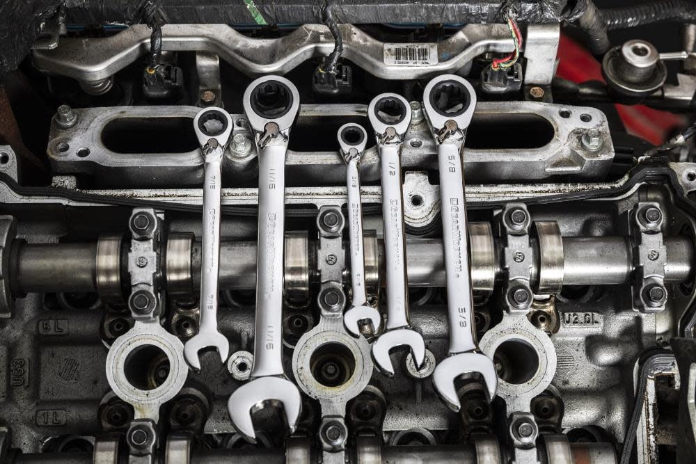 GearWrench 9509N 13-Piece SAE Reversible Combination Ratcheting Wrench Set