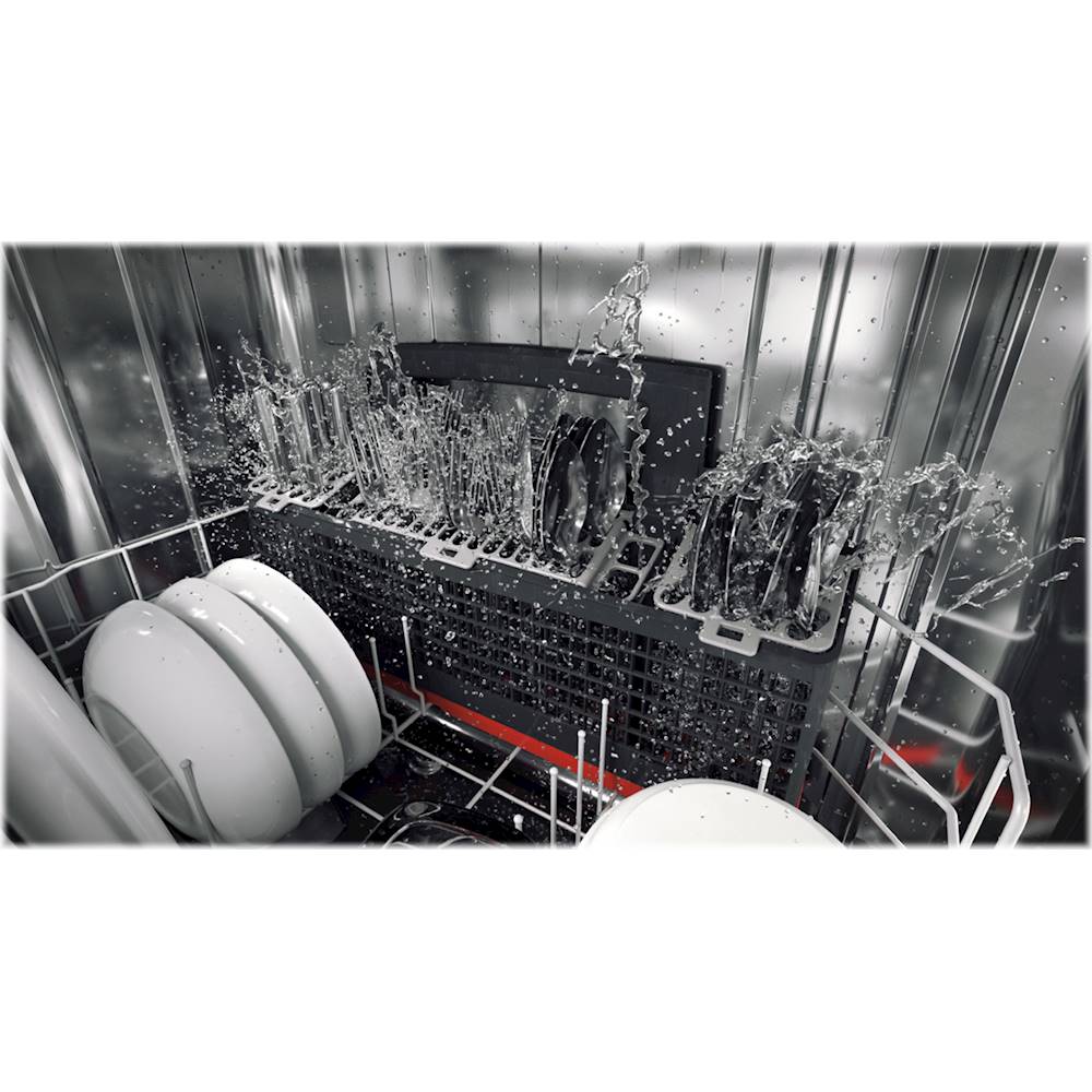 GE Profile - Top Control Built-In Dishwasher with Stainless Steel Tub, 3rd Rack, 45dBA - Slate