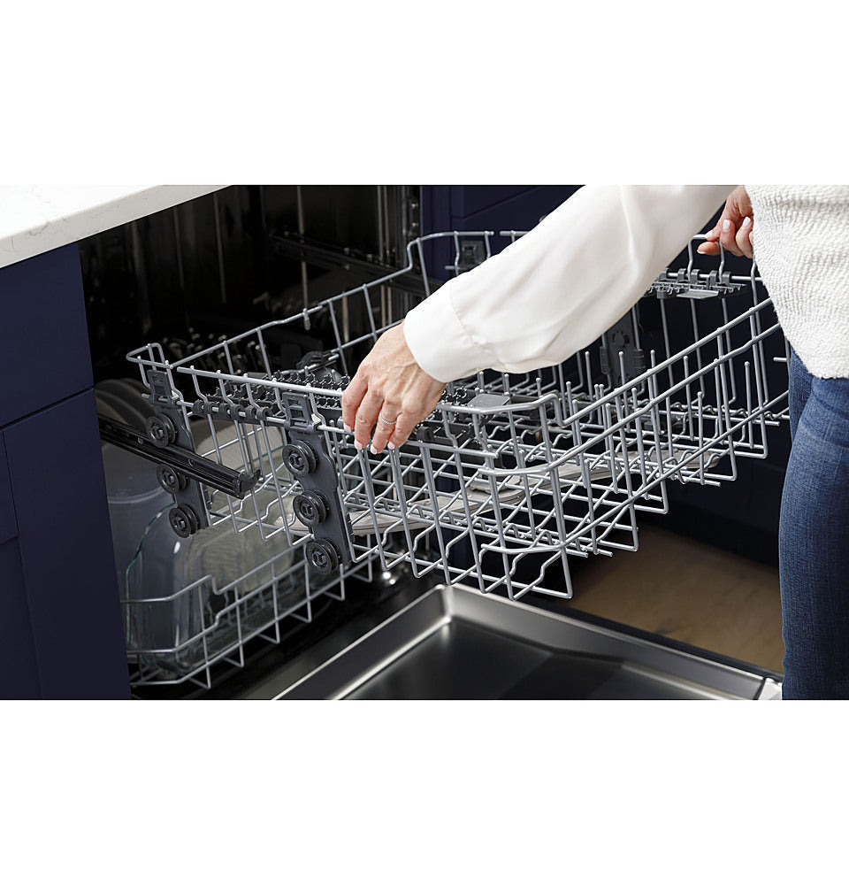 GE - Front Control Built-In Dishwasher, 52 dBA - White