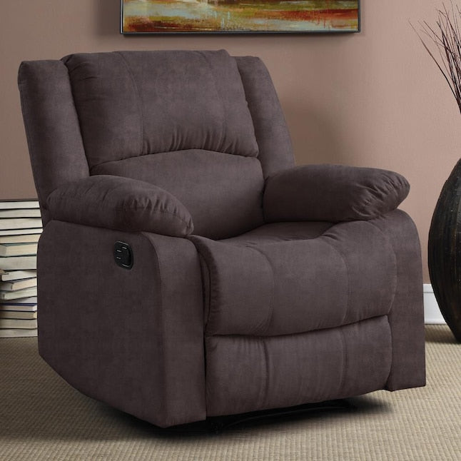 Relax A Lounger Chocolate Microfiber Recliner
