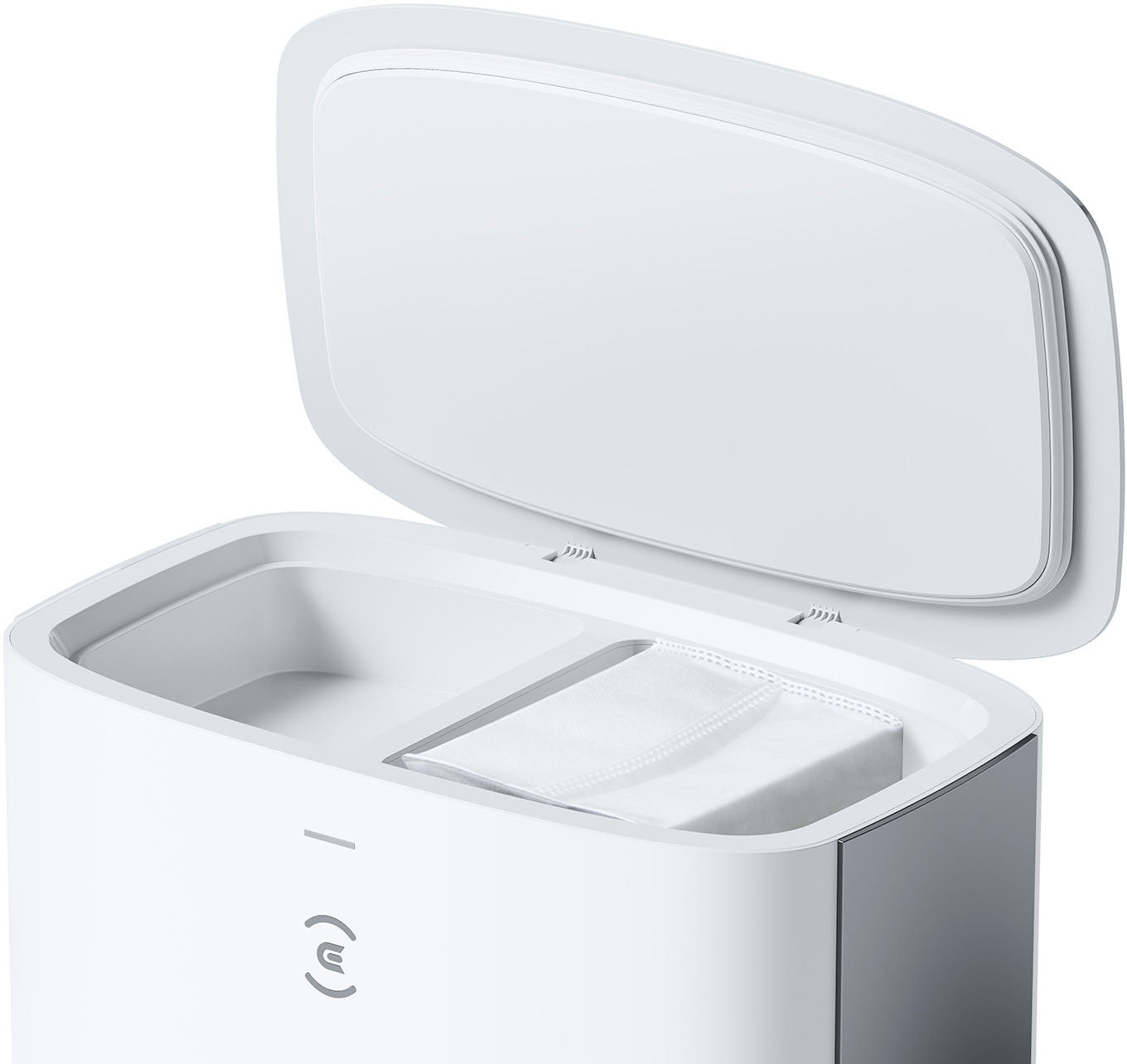 ECOVACS Robotics - DEEBOT T10+ Wi-Fi Connected Robot Vacuum & Mop with Auto Empty, Laser Mapping and AI Object Recognition and Avoidance - WHITE