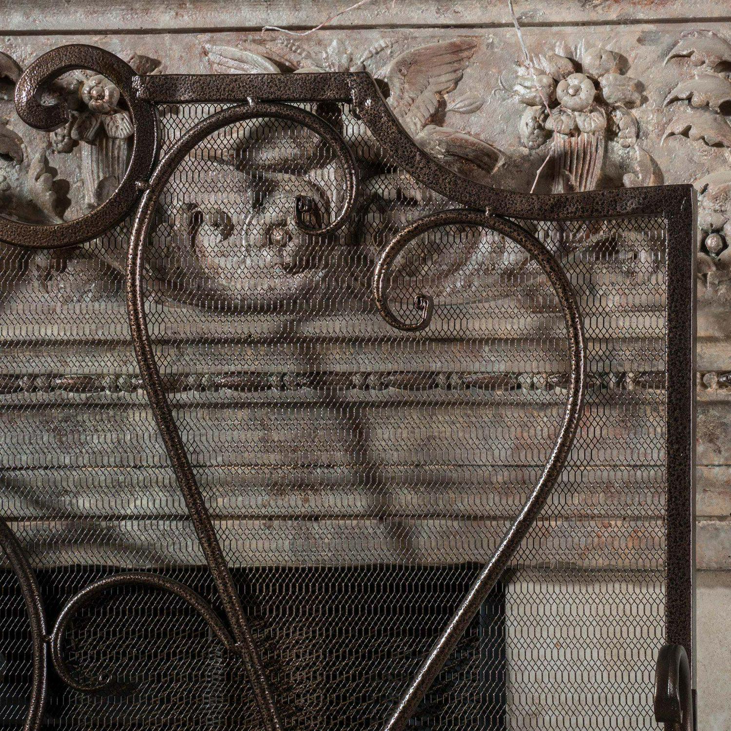 Visalia Iron Fireplace Screen
