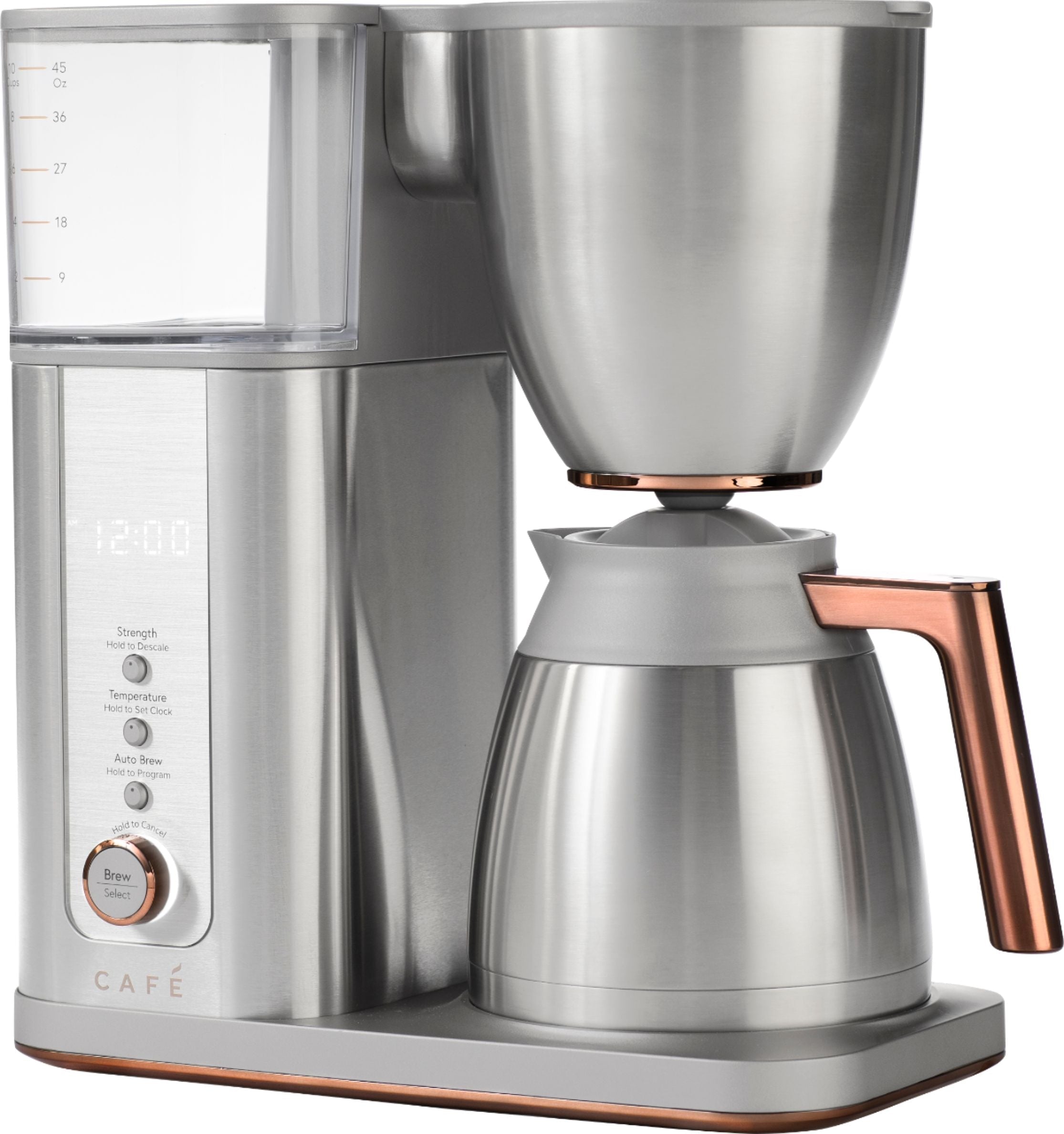Café - Smart Drip 10-Cup Coffee Maker with WiFi - Brushed Stainless