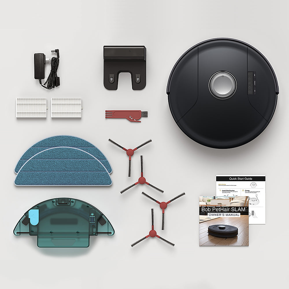 bObsweep - PetHair SLAM Wi-Fi Connected Robot Vacuum and Mop - Jet