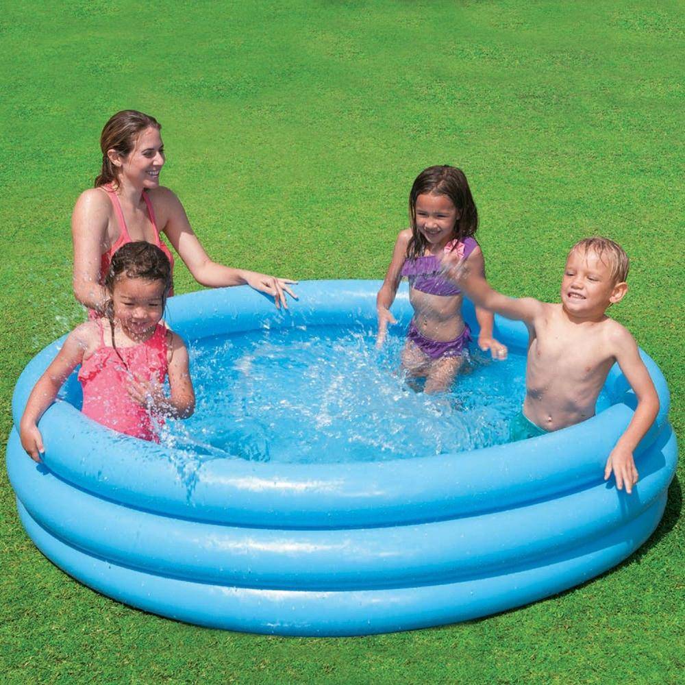 Intex 4.8 ft. Inflatable Crystal Kiddie Pool
