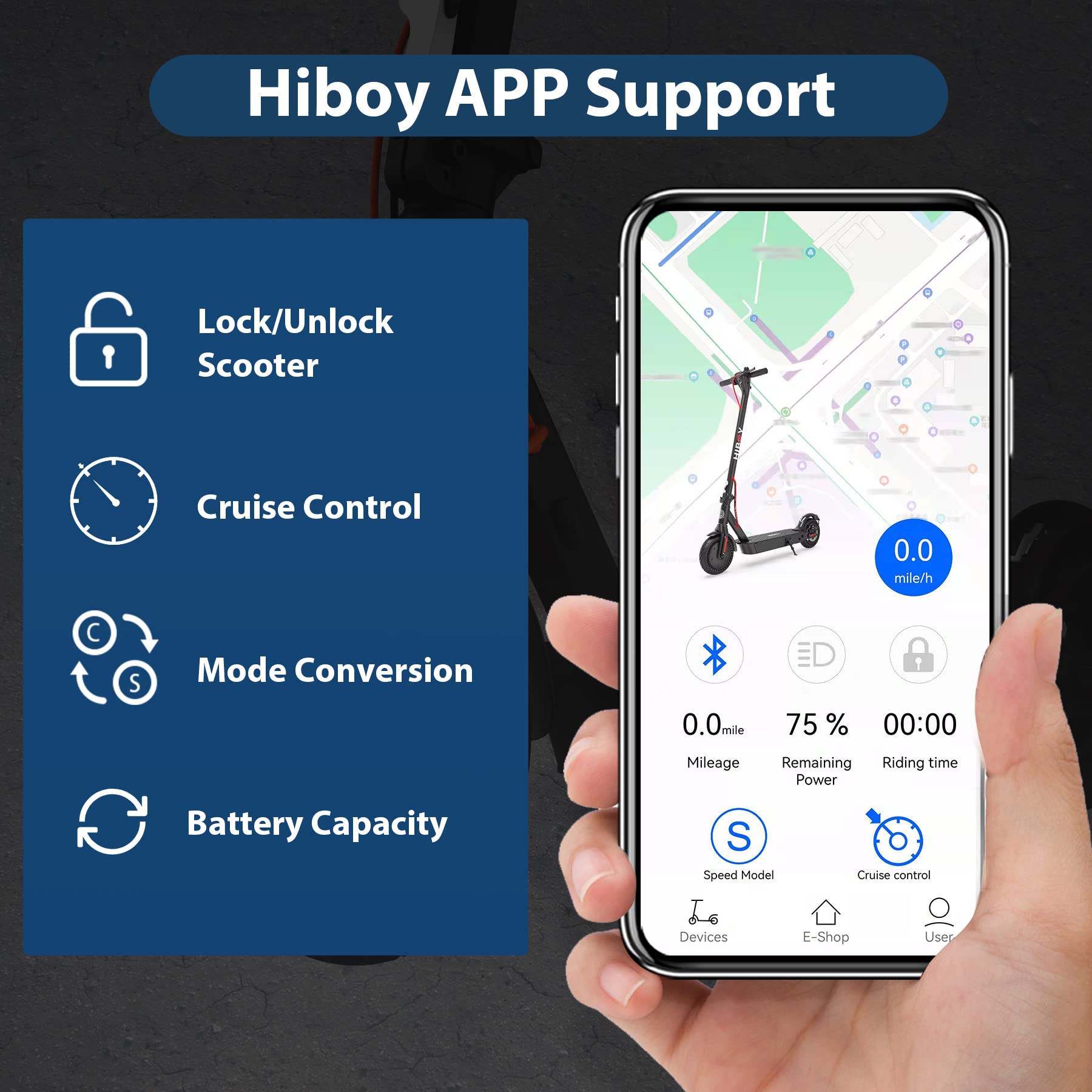 Hiboy Upgraded Electric Escooter Foldable