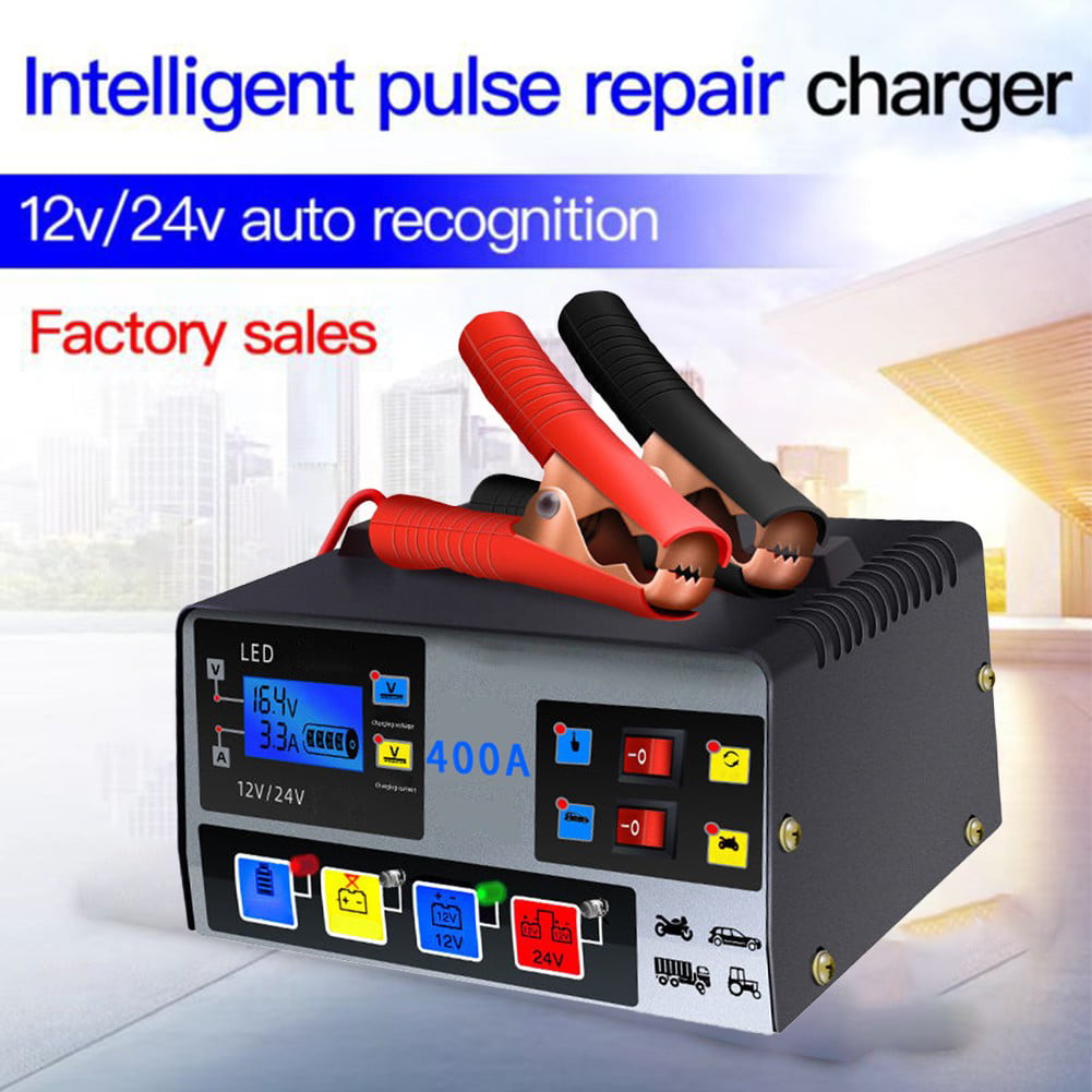 Ruibeauty Car Battery Charger Fully Automatic High Frequency Intelligent Pulse Repair Lcd