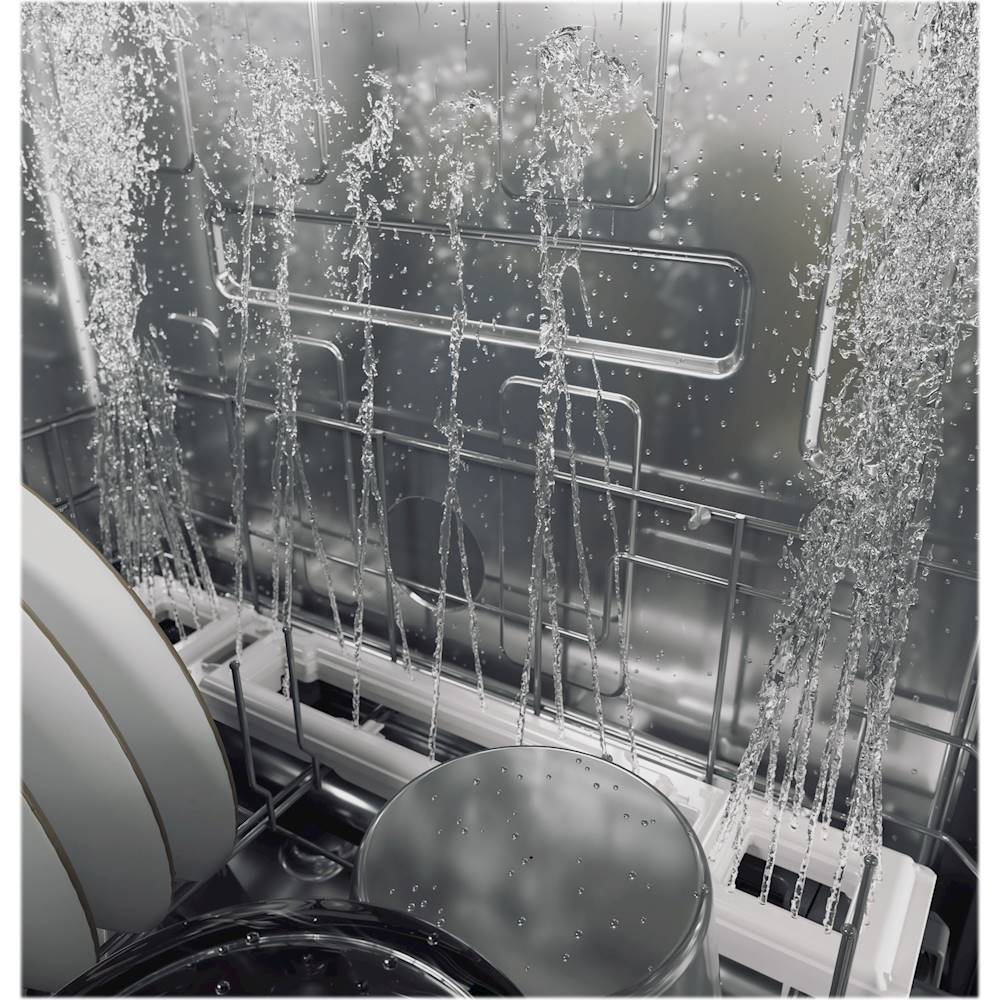 Café - Top Control Built-In Dishwasher with Stainless Steel Tub, 3rd Rack, 39dBA - Matte white