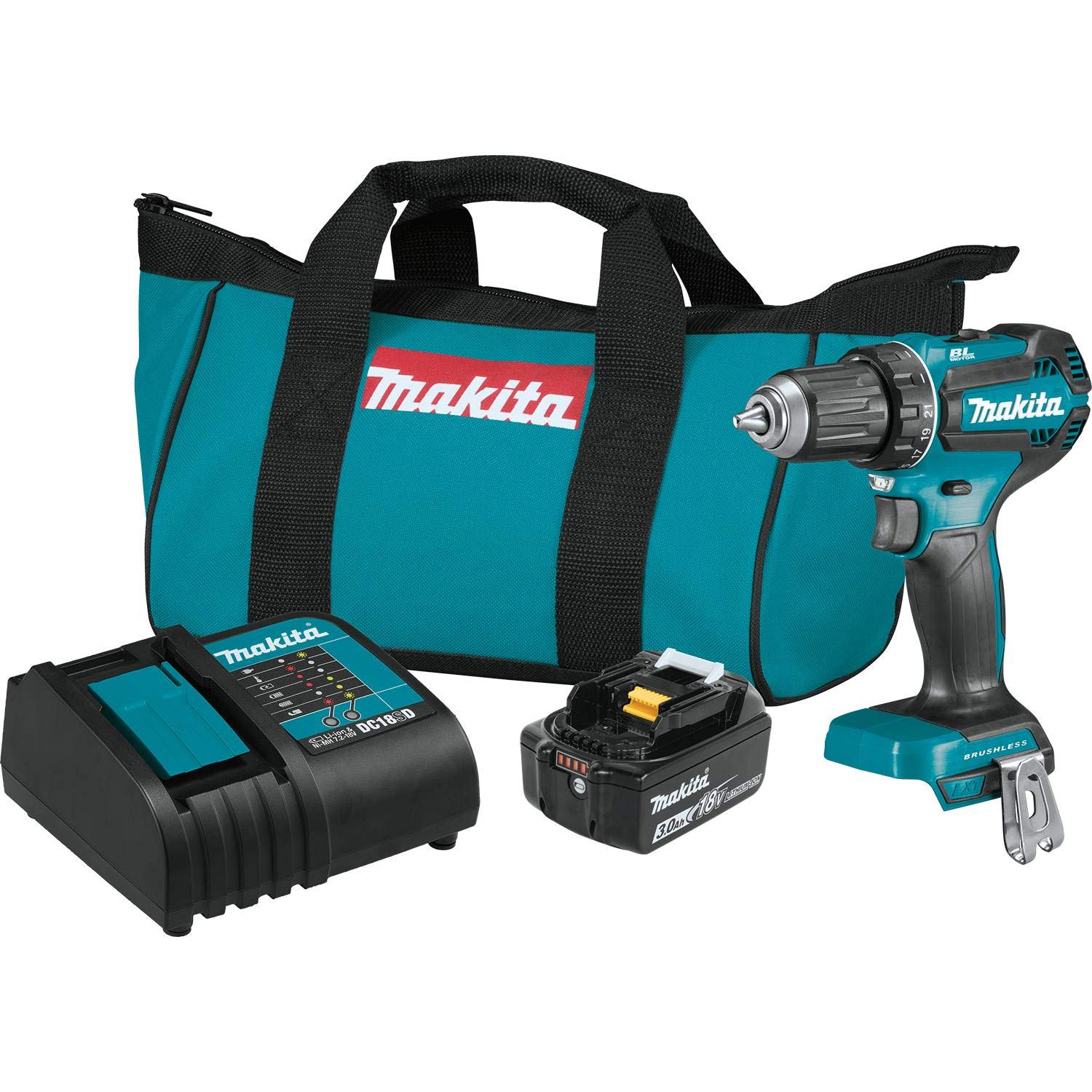 Makita XFD131 18V LXTu00ae Lithium-Ion Brushless Cordless 1/2