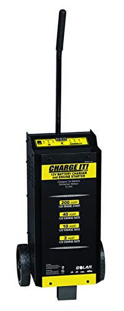 12 Volt Wheel Battery Charger; 40/10/2/200 Amp