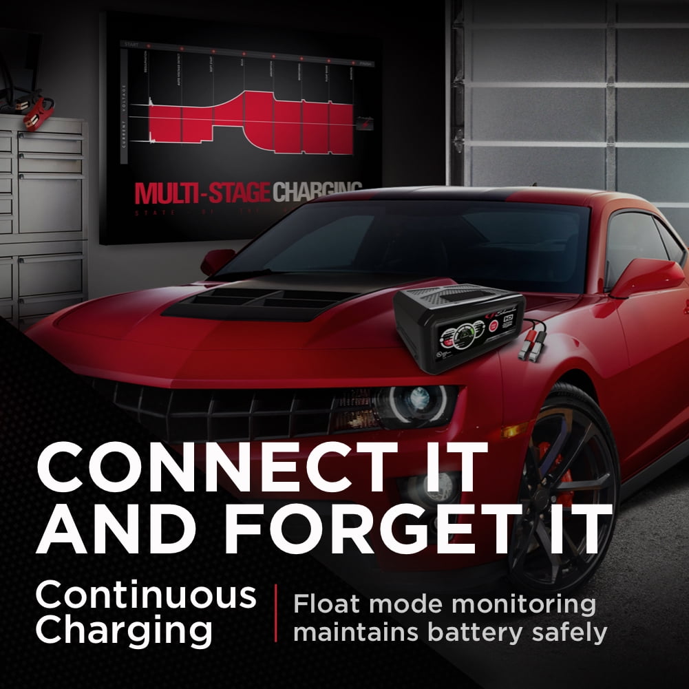 Schumacher Fully Automatic Battery Charger and Engine Starter- 20A/80A, 12V