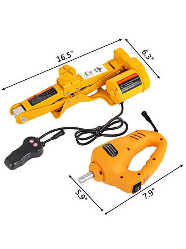 BENTISM Electric Car Jack 3 Ton 6600 LB Electric Scissor Jack 12V DC Electric Jack with Electric Impact Wrench Car Repair Tool for Sedans and Trucks
