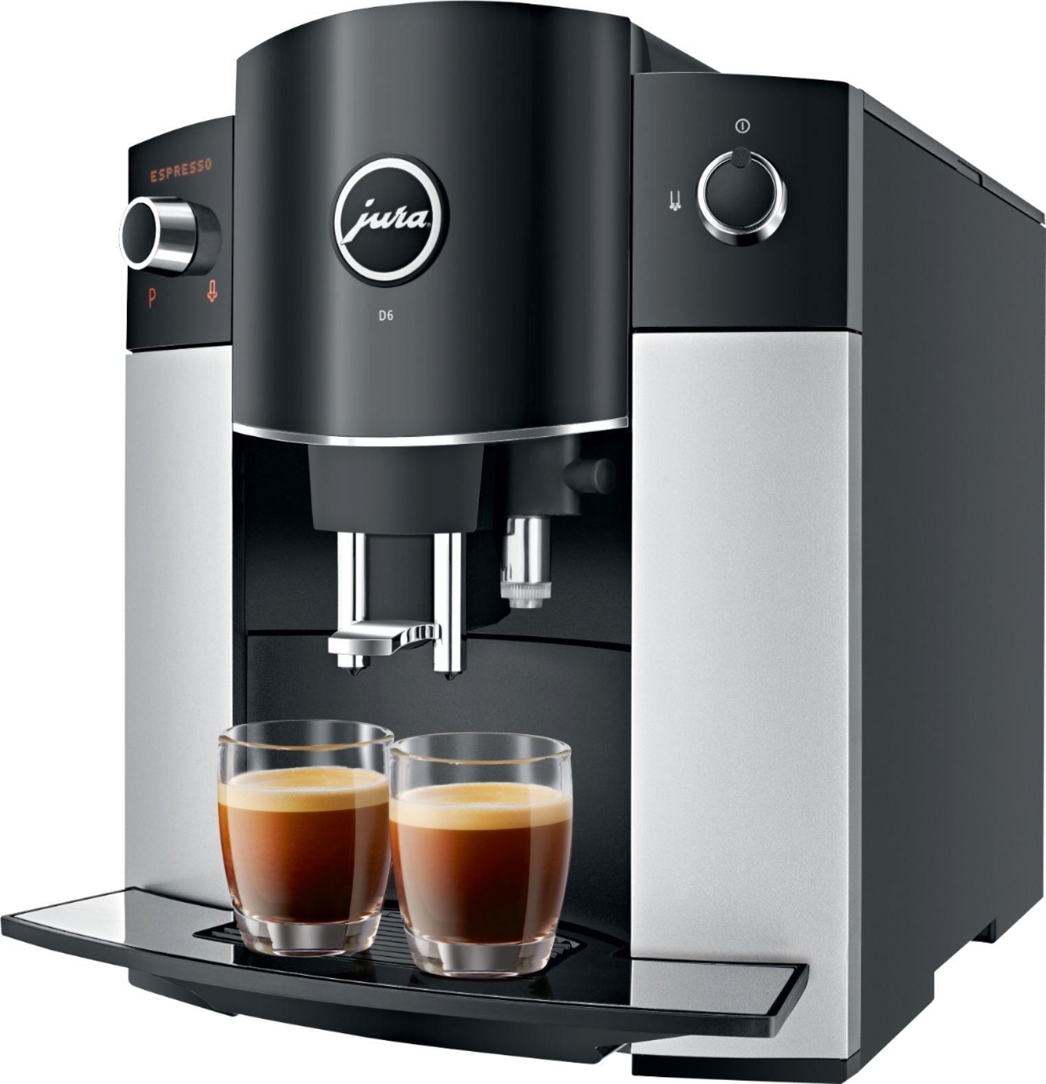 Jura - D6 Automatic Coffeemaker and Espresso Machine - Platinum
