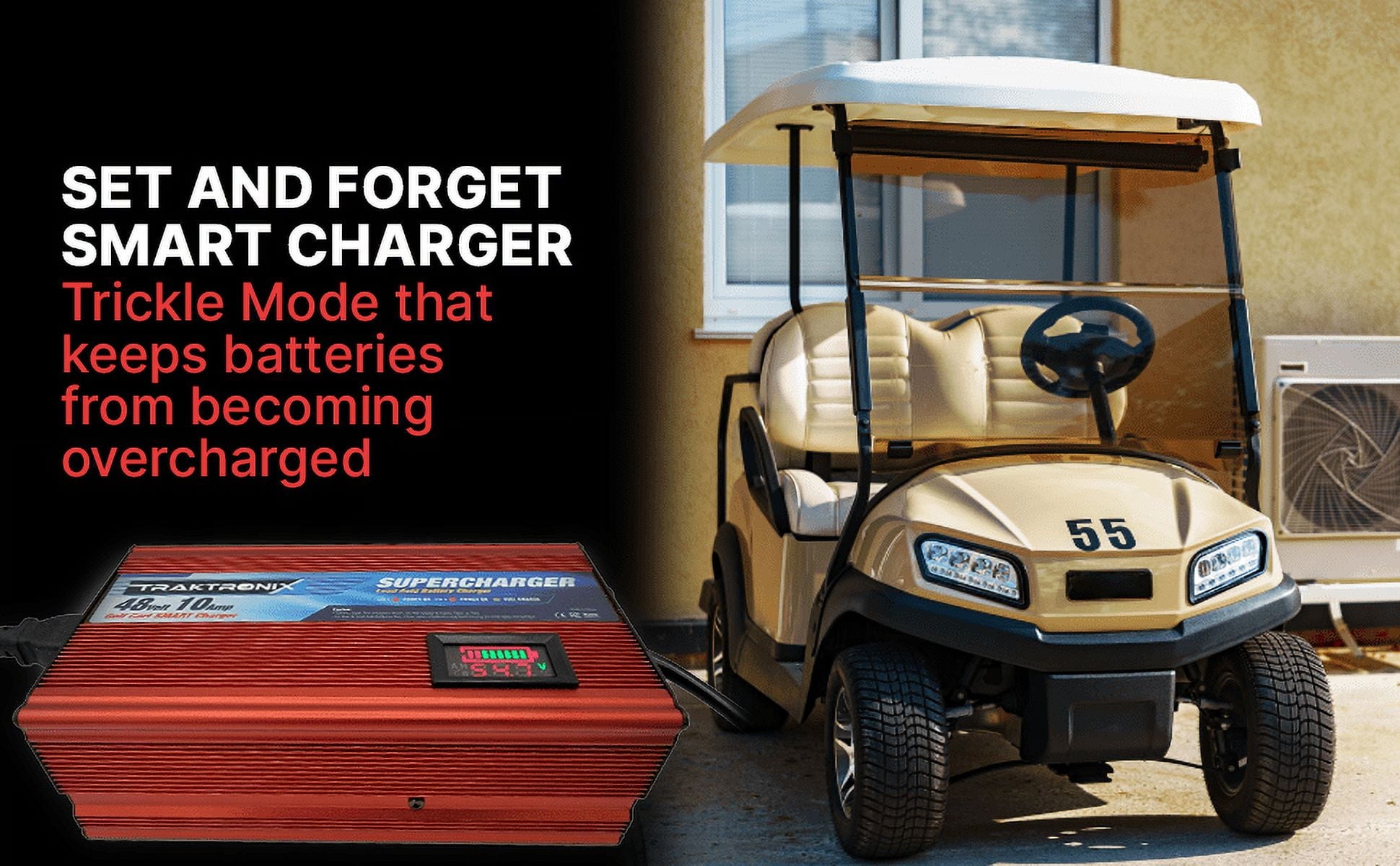 High-Quality Club Car Charger 48V 10A Golf Cart Charger - Fast Efficient Charging