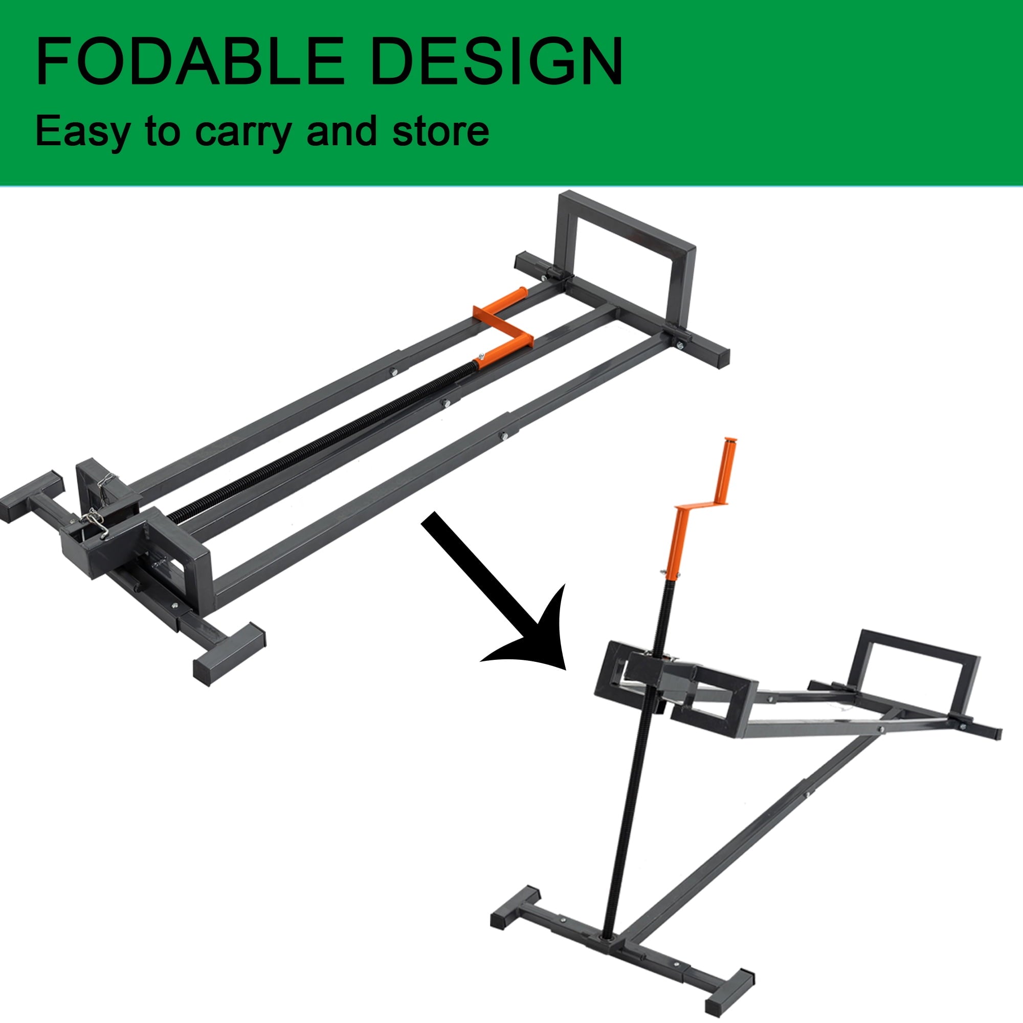 WIILAYOK Lawn Mower Lift Jack with Manual Handle & Power Tool,Riding Telescopic Lift with 882 Lbs Weight Capacity for Garden Tractors Lawn Mowers