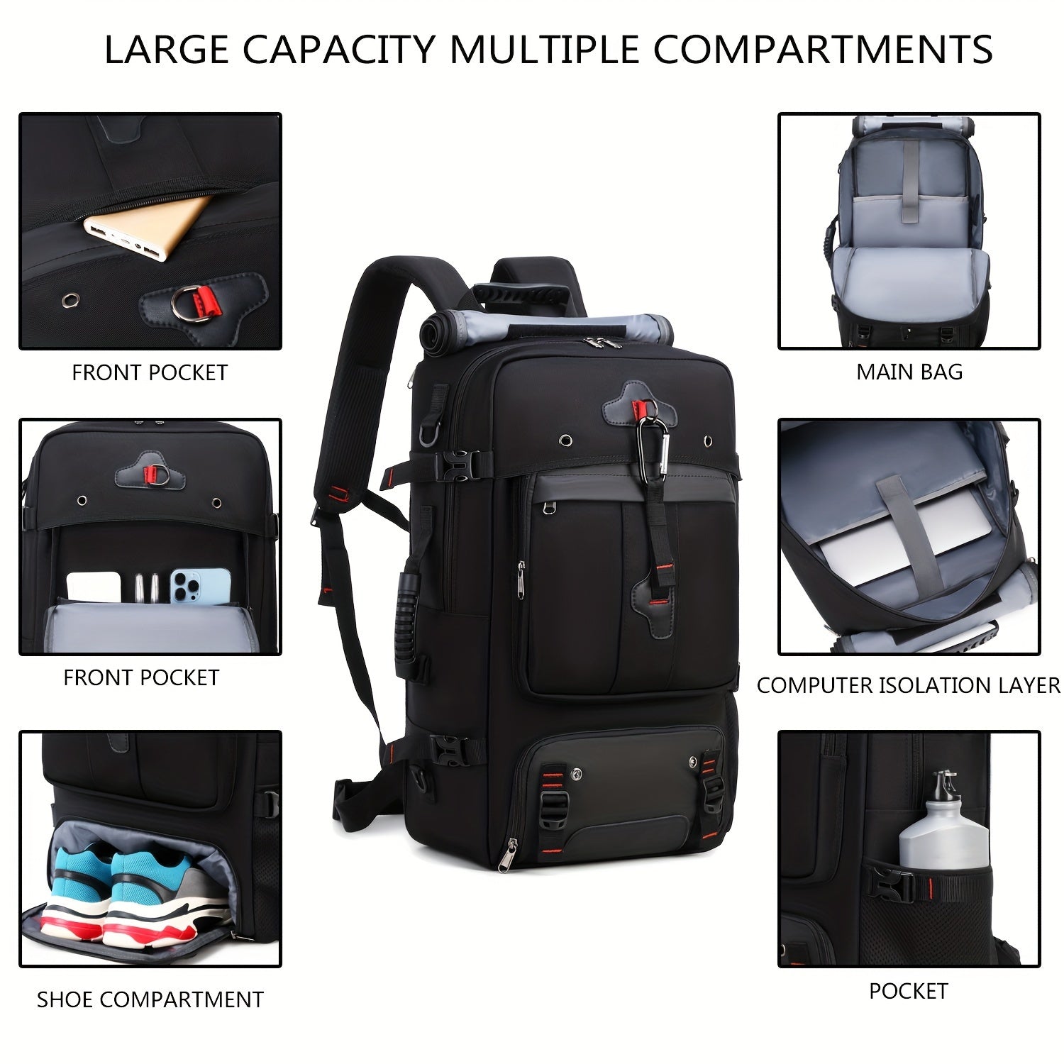 50L Large Capacity Hiking Backpack