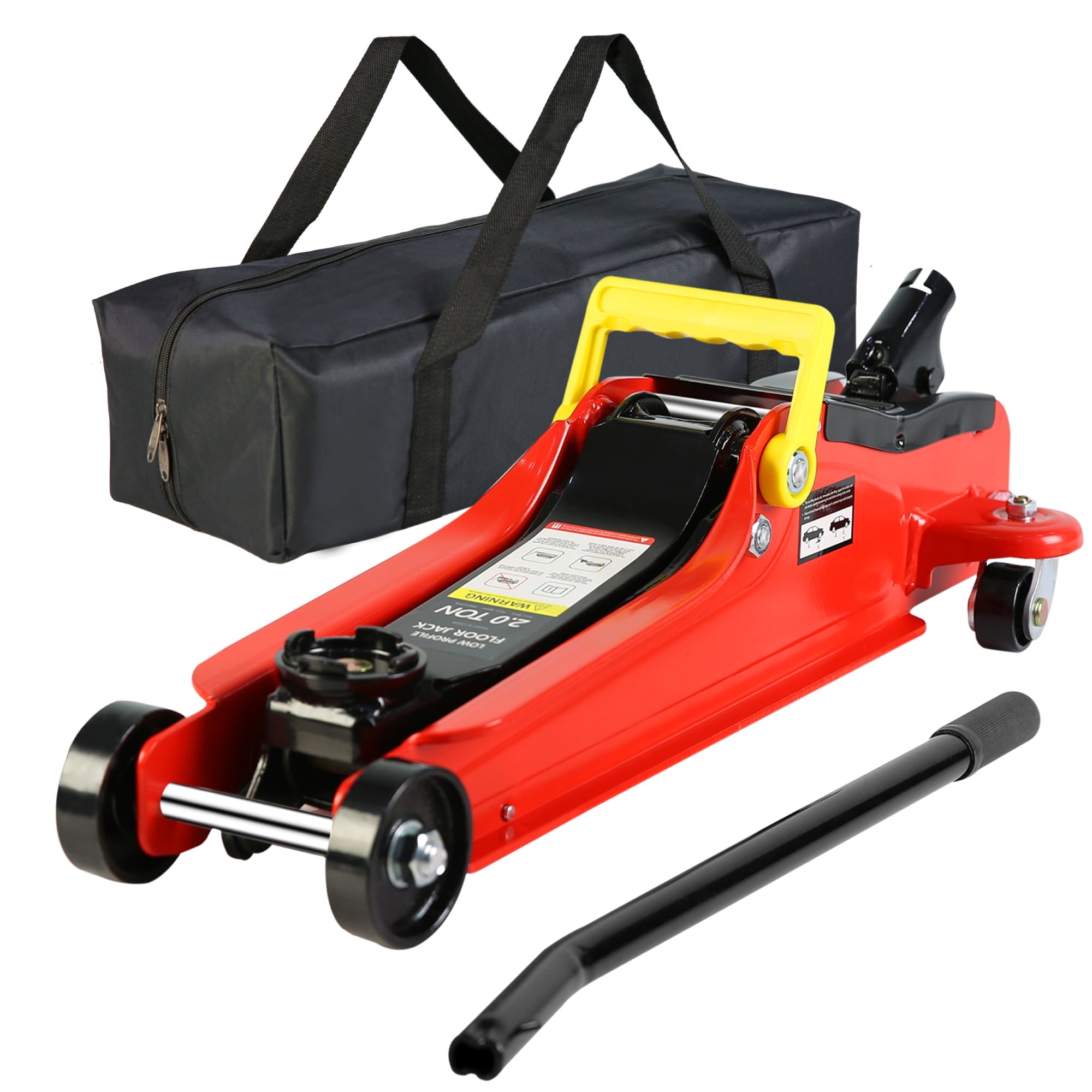 Low Profile Car Jack Lift, Seizeen 2 Ton(4000LBS) Heavy-Duty Floor Jack with Hydraulic Lift Pump, 3.3