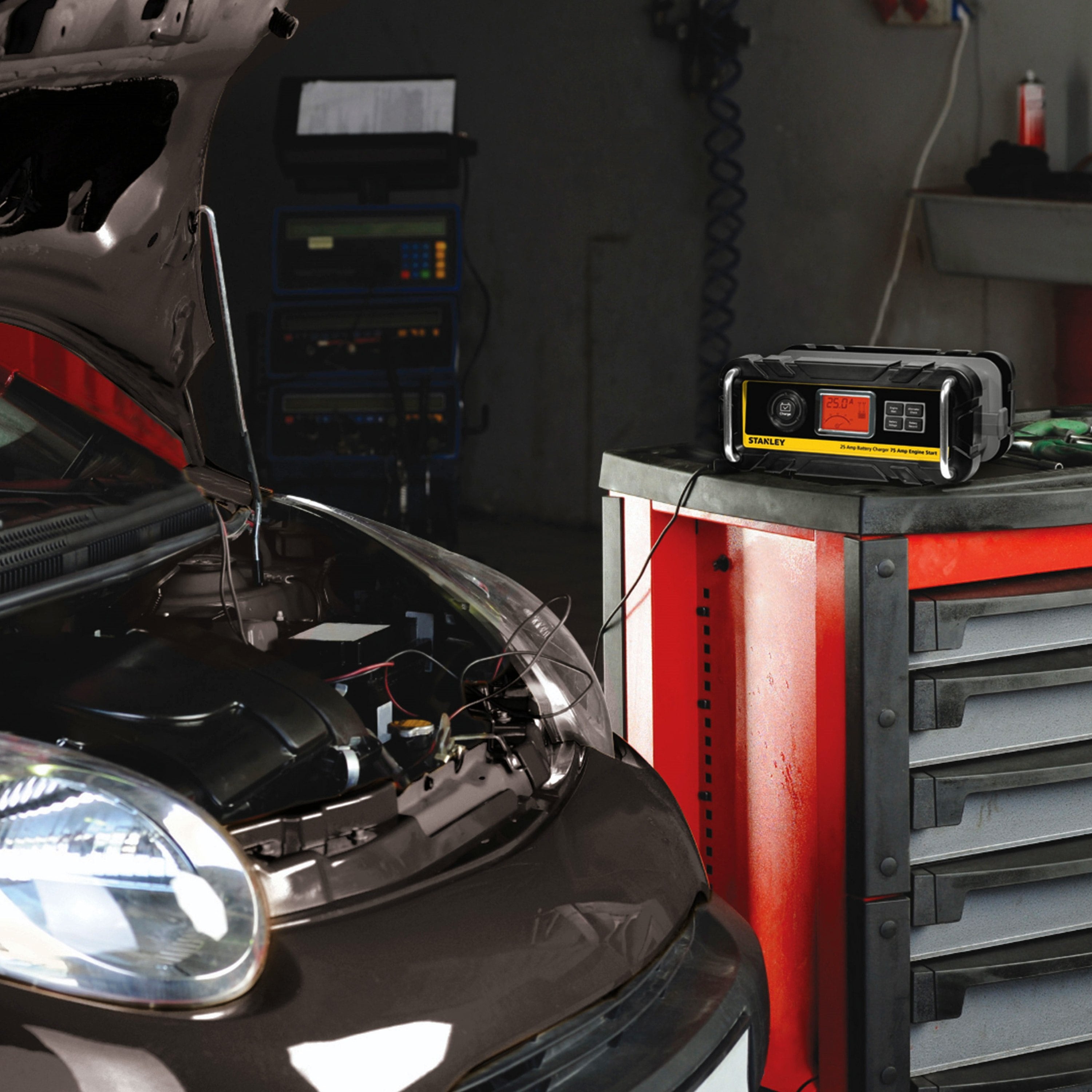 Stanley BC25BS Battery Charger/Maintainer With Engine Start (25-amp Charger, 75-amp Starter)