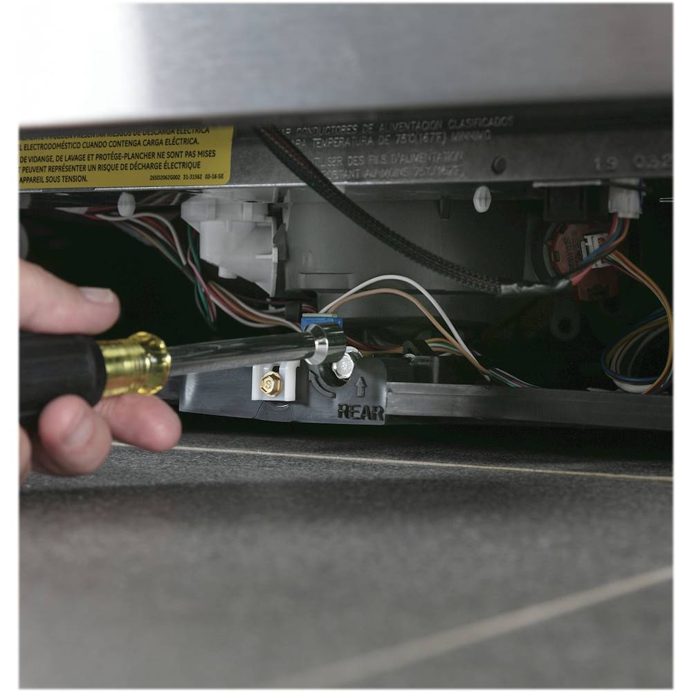 GE Profile - Hidden Control Built-In Dishwasher with Stainless Steel Tub, Fingerprint Resistance, 42 dBA - Stainless steel