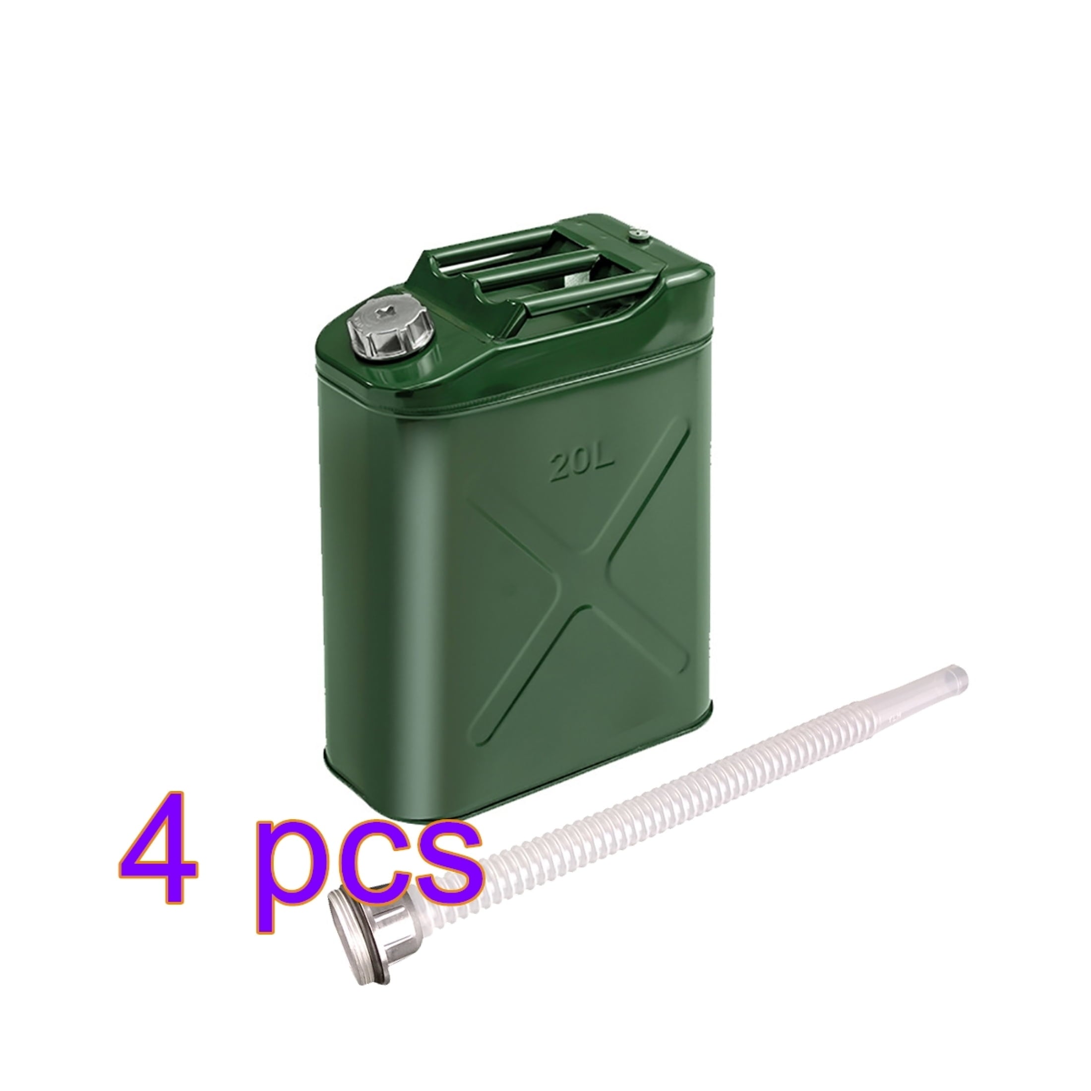 MoreChioce 20L Green Metal Jerry Can Store Container for Petrol Oil Water Alcohol