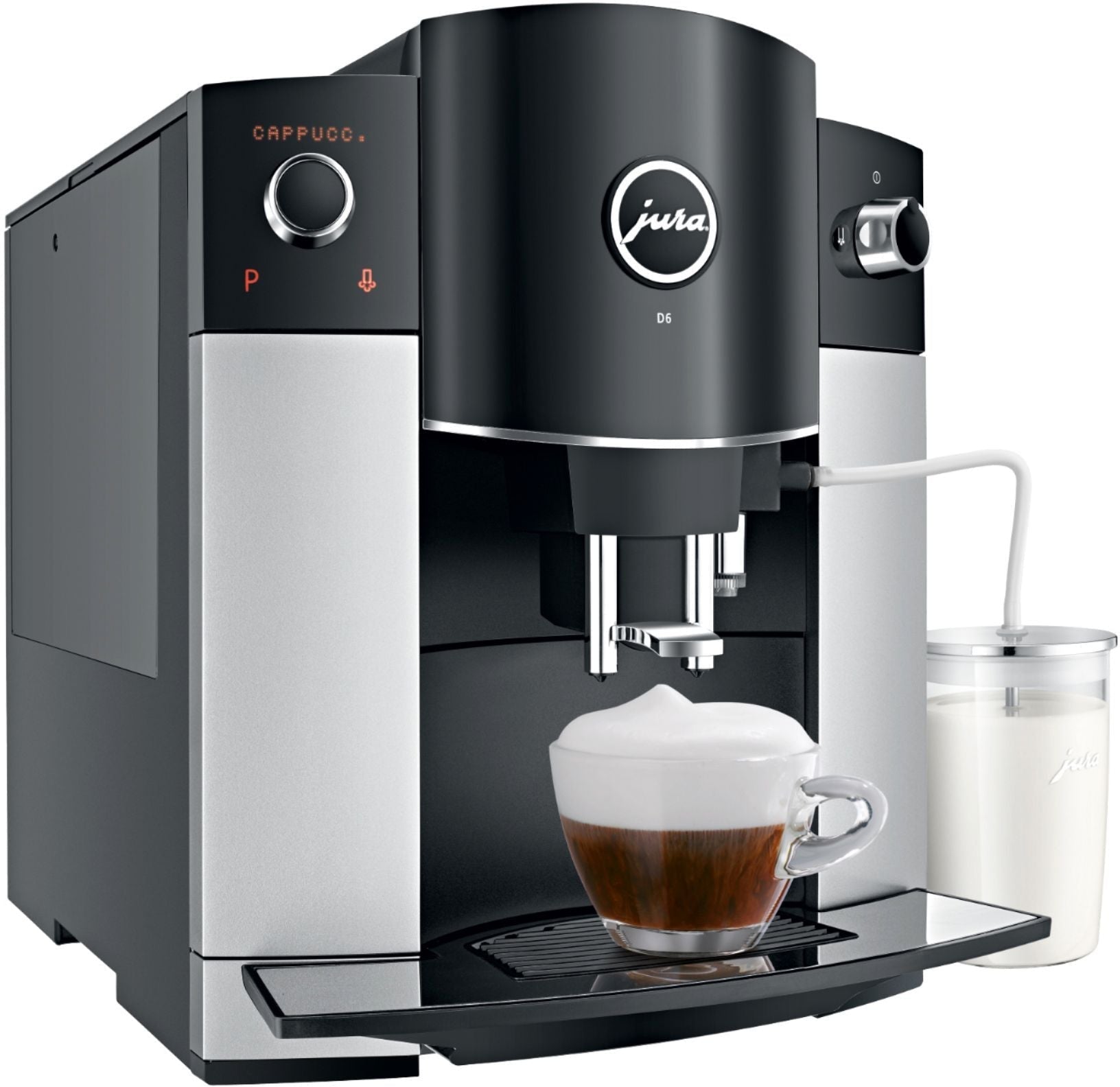 Jura - D6 Automatic Coffeemaker and Espresso Machine - Platinum