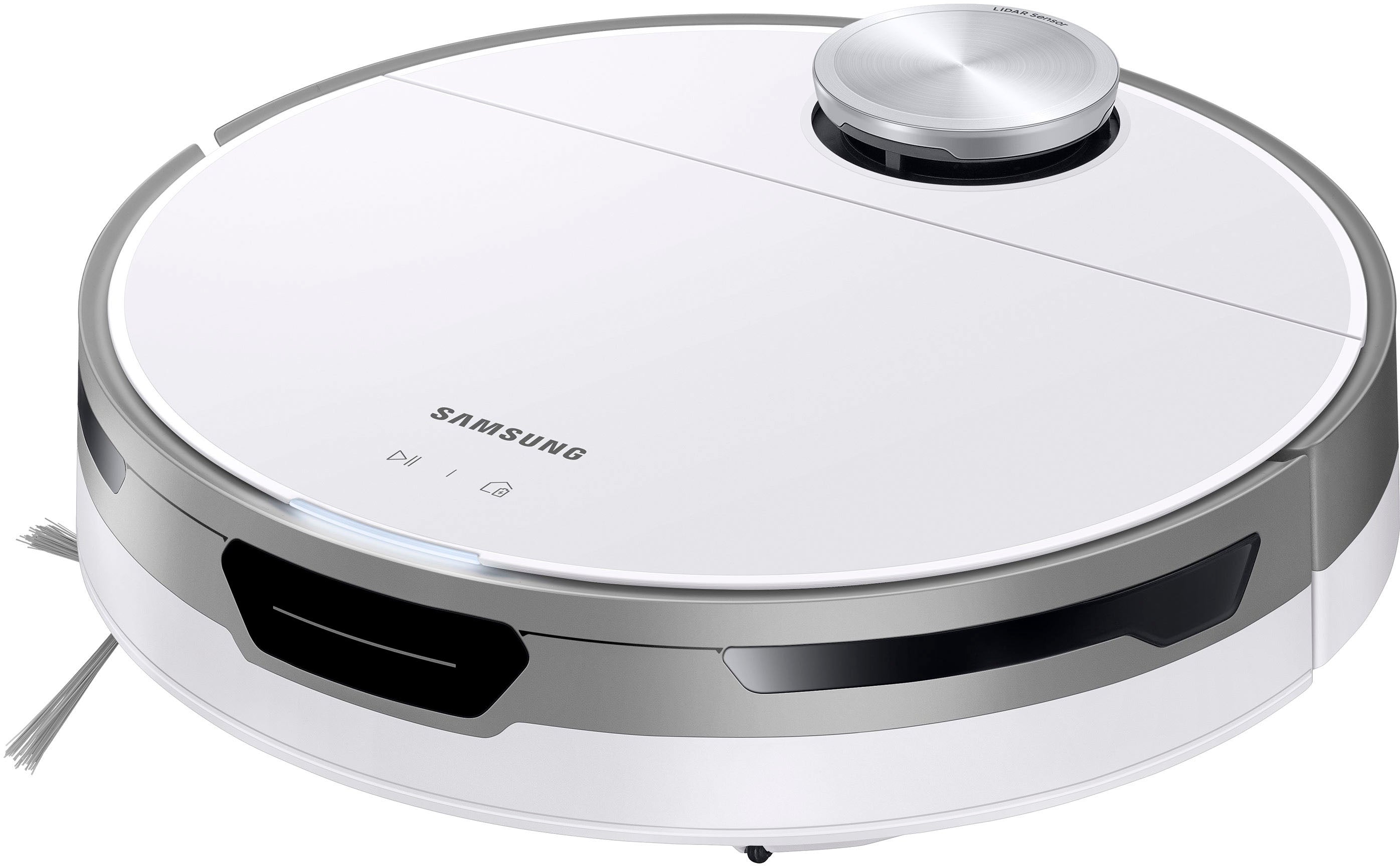 Samsung - Jet Bot+ Robot Vacuum with Clean Station - White