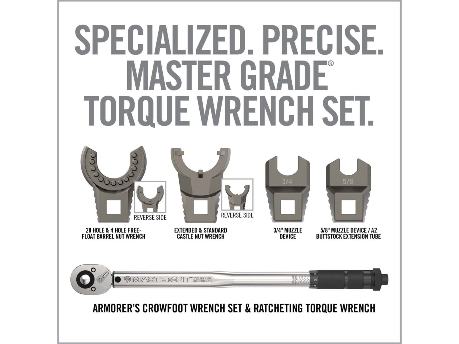 Real Avid Master Fit A2 - Crowfoot Wrench Set 5 Pieces