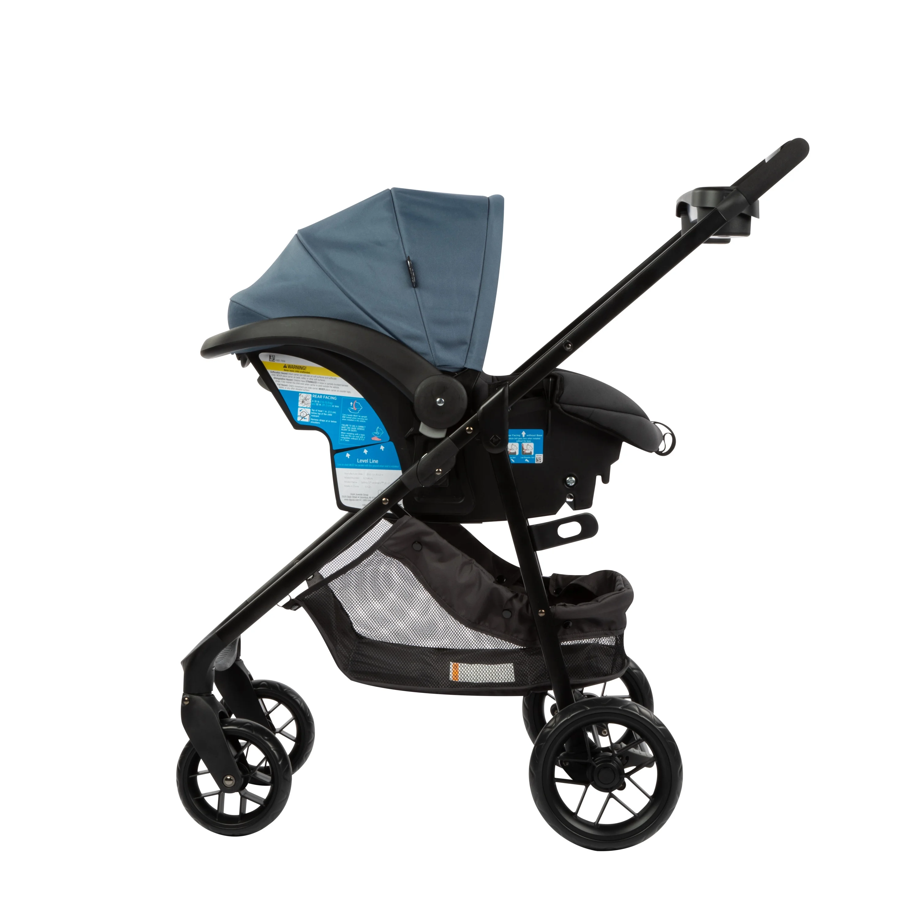 Safety 1st Grow and Go Sprint Modular Travel System Stroller with Rear-Facing Infant Car Seat, Bluestone