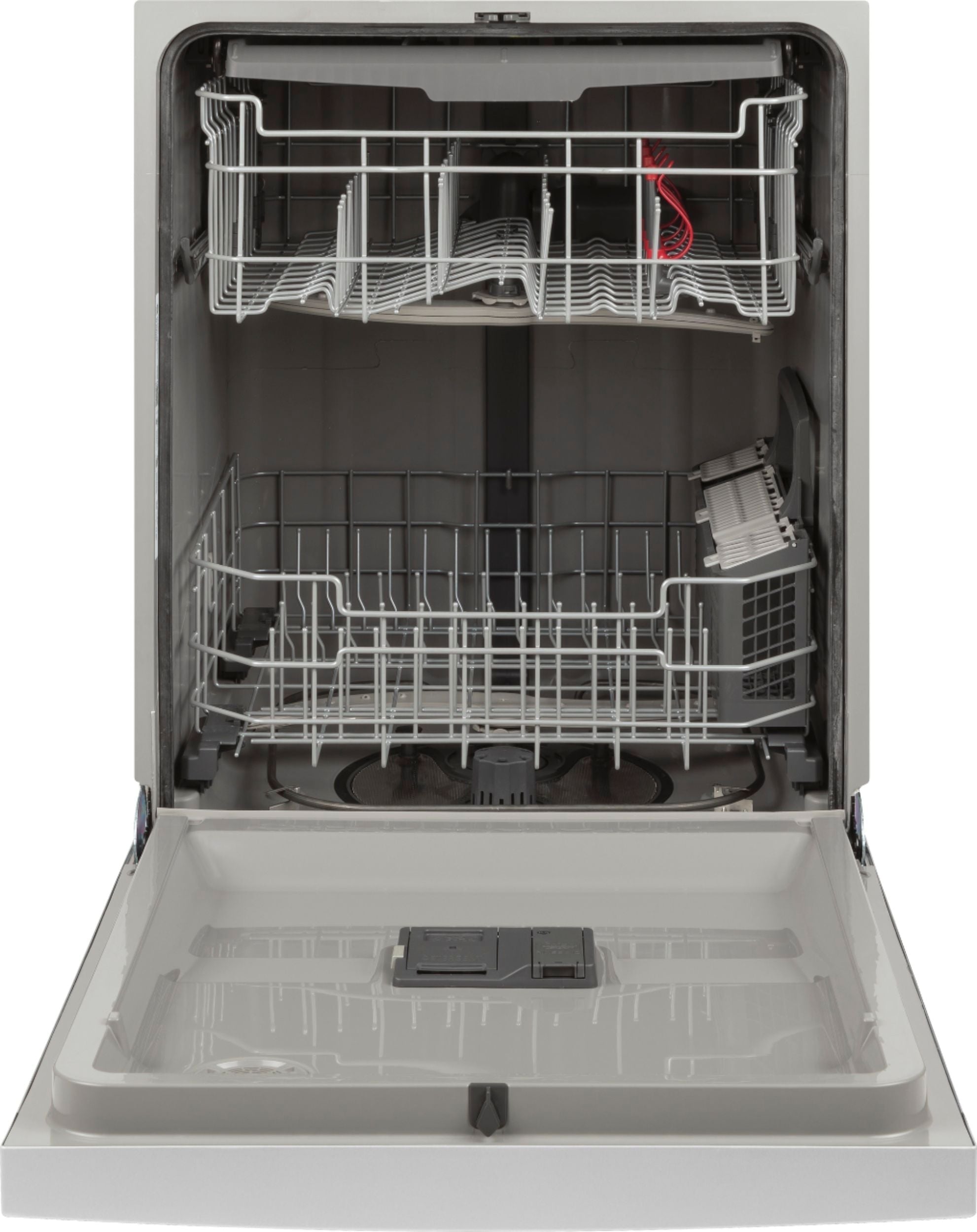 GE - Front Control Built-In Dishwasher with 3rd Rack, 50 dBA - Stainless steel
