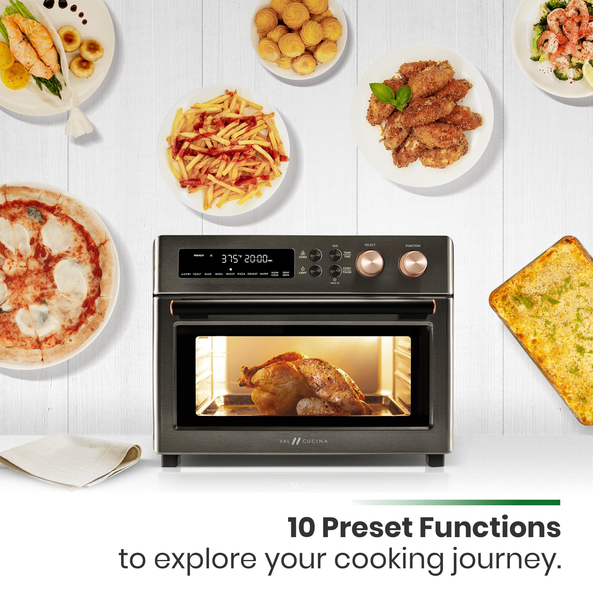 VAL CUCINA Countertop Convection Stainless