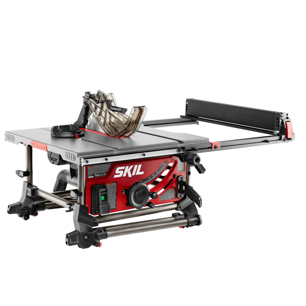 SKIL Jobsite Table Saw with Integrated Foldable Stand, 10, 15 Amp, 25-1/2” Rip Capacity