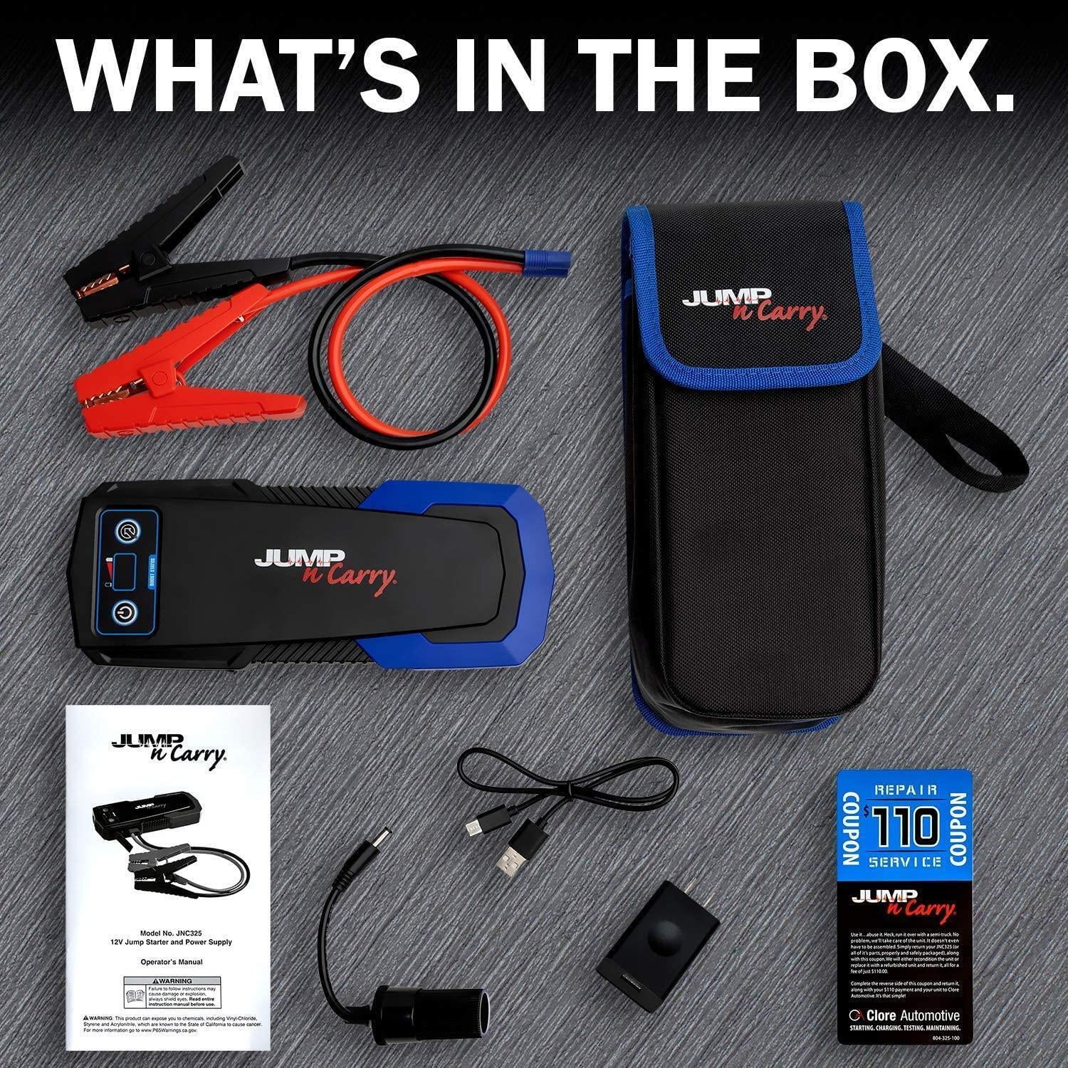 Jump-N-Carry 12 Volt Lithium Jump Starter, 450 Start Assist Amp