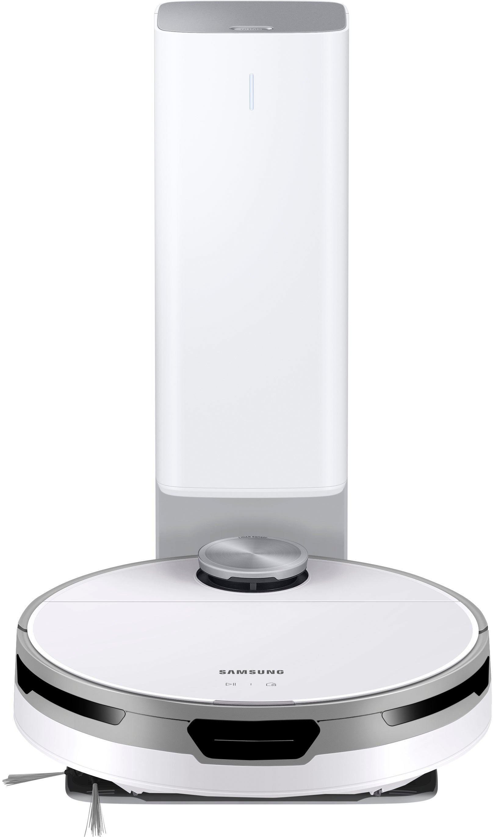 Samsung - Jet Bot+ Robot Vacuum with Clean Station - White