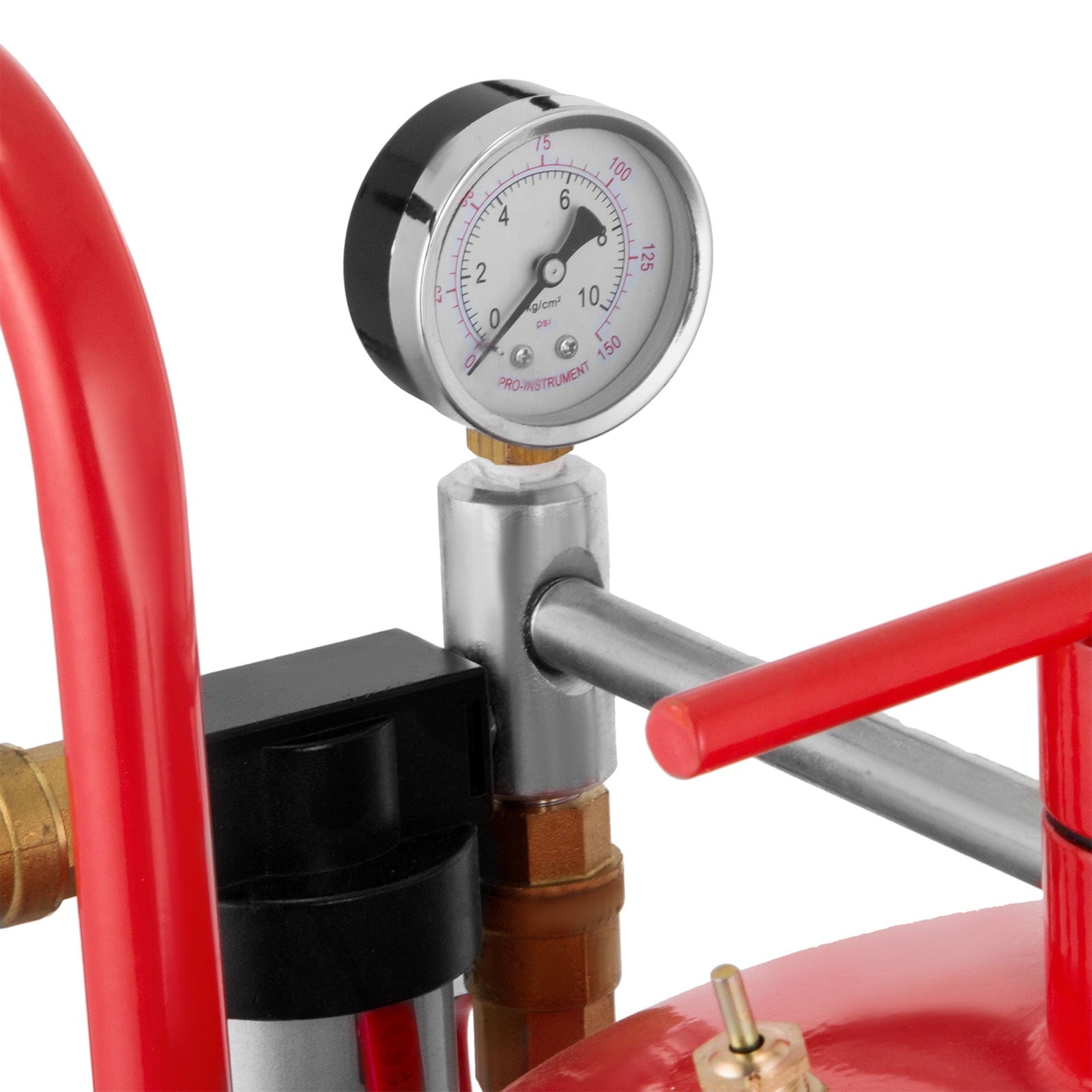 BENTISM 10 Gallon/40L Sandblaster Equipped with Nozzle Shut-Off Valve Pressure Gauge Ceramic Nozzle 2.5m Hose Filling Funnel Watertrap 6