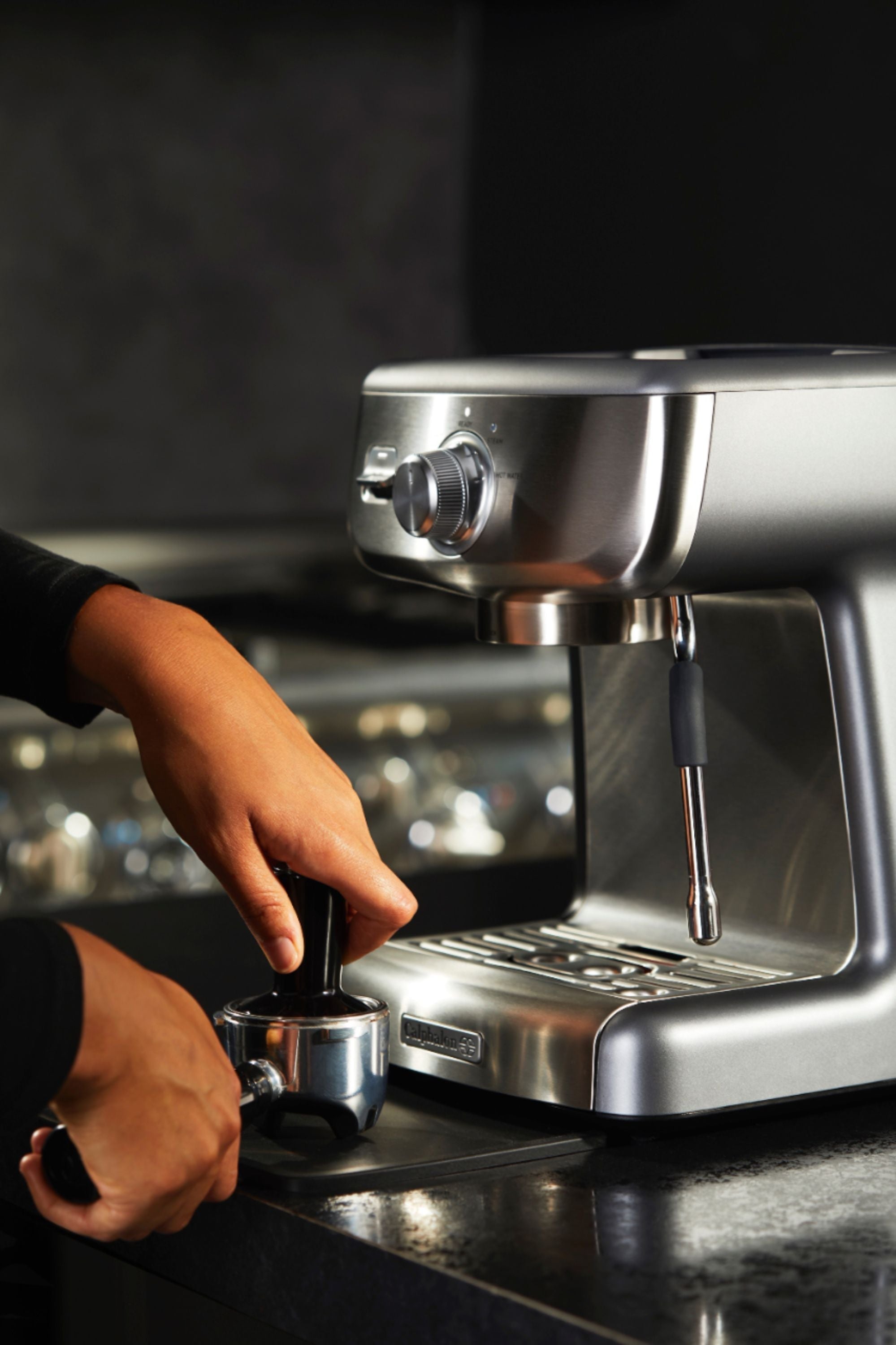 Calphalon 2090382 - Temp IQ Espresso Machine With Steam Wand - Stainless Steel