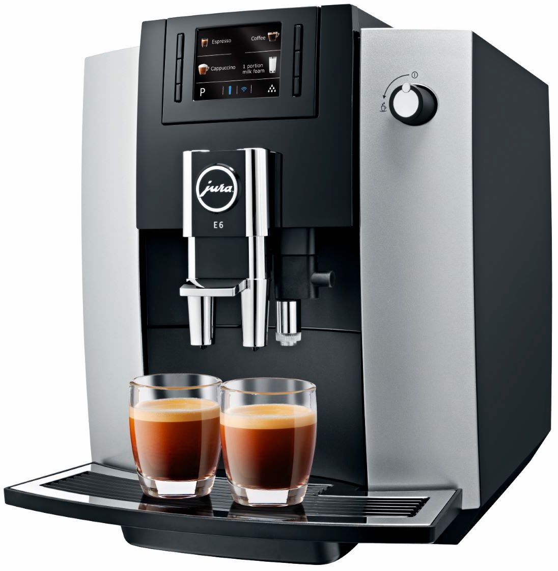 Jura - E6 Espresso Machine with 15 bars of pressure - Platinum