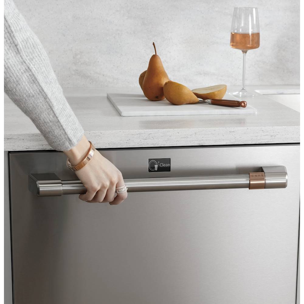 Café - Top Control Built-In Dishwasher with Stainless Steel Tub, 3rd Rack, 39dBA - Stainless steel