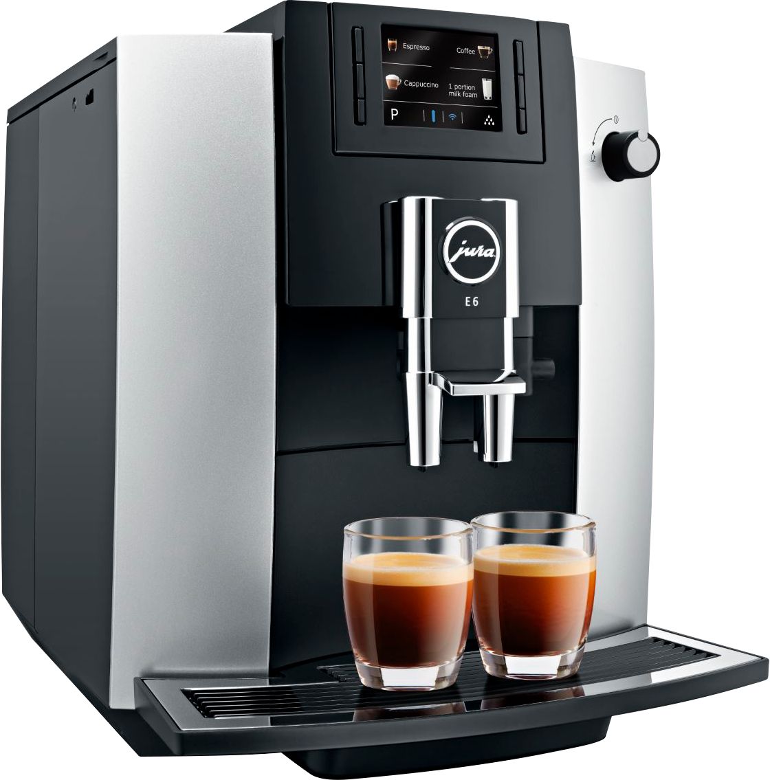 Jura - E6 Espresso Machine with 15 bars of pressure - Platinum
