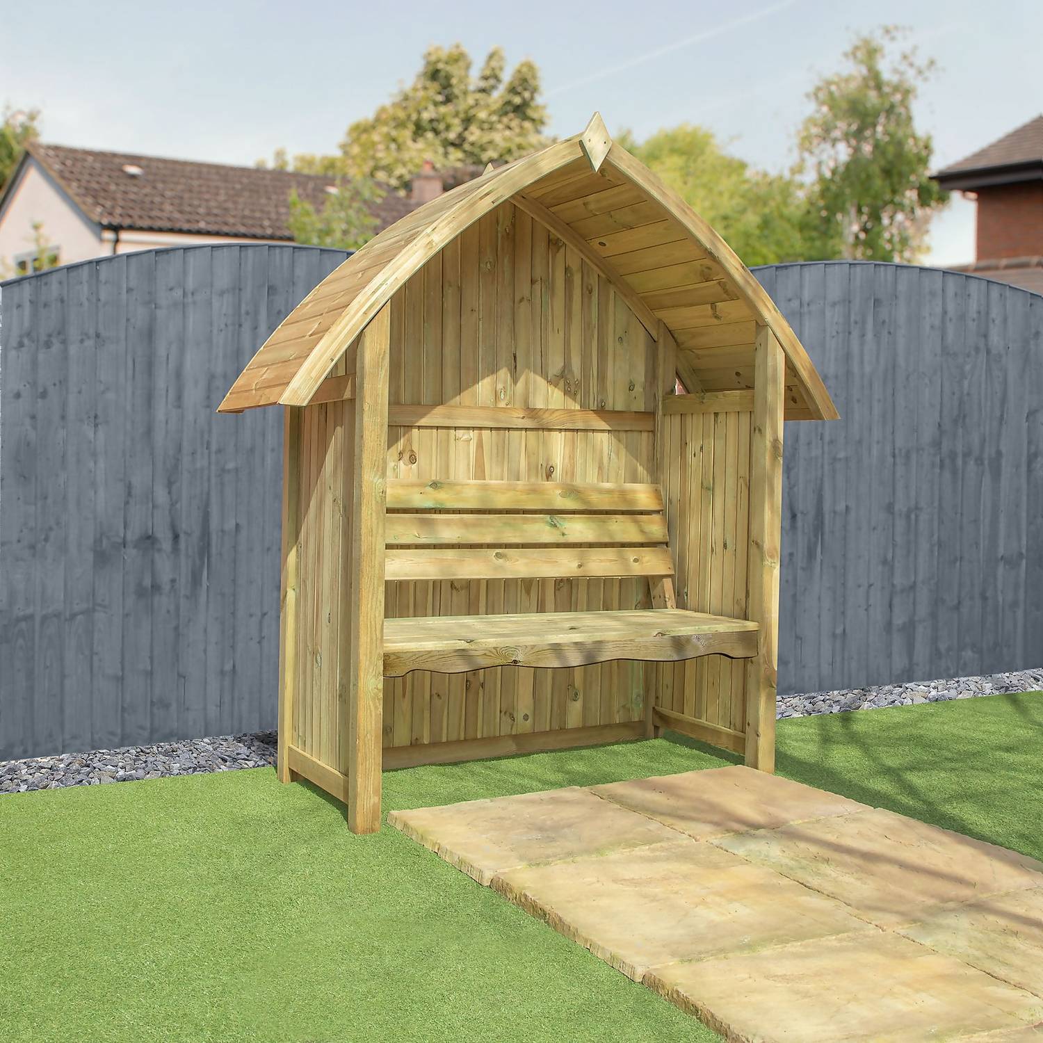 Mercia Arch Top Seated Arbour