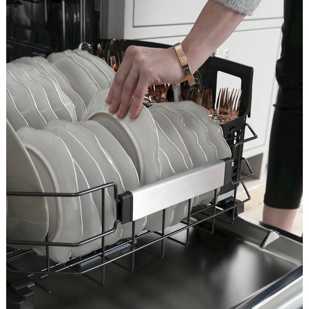 Café - Top Control Built-In Dishwasher with Stainless Steel Tub, 3rd Rack, 39dBA - Stainless steel