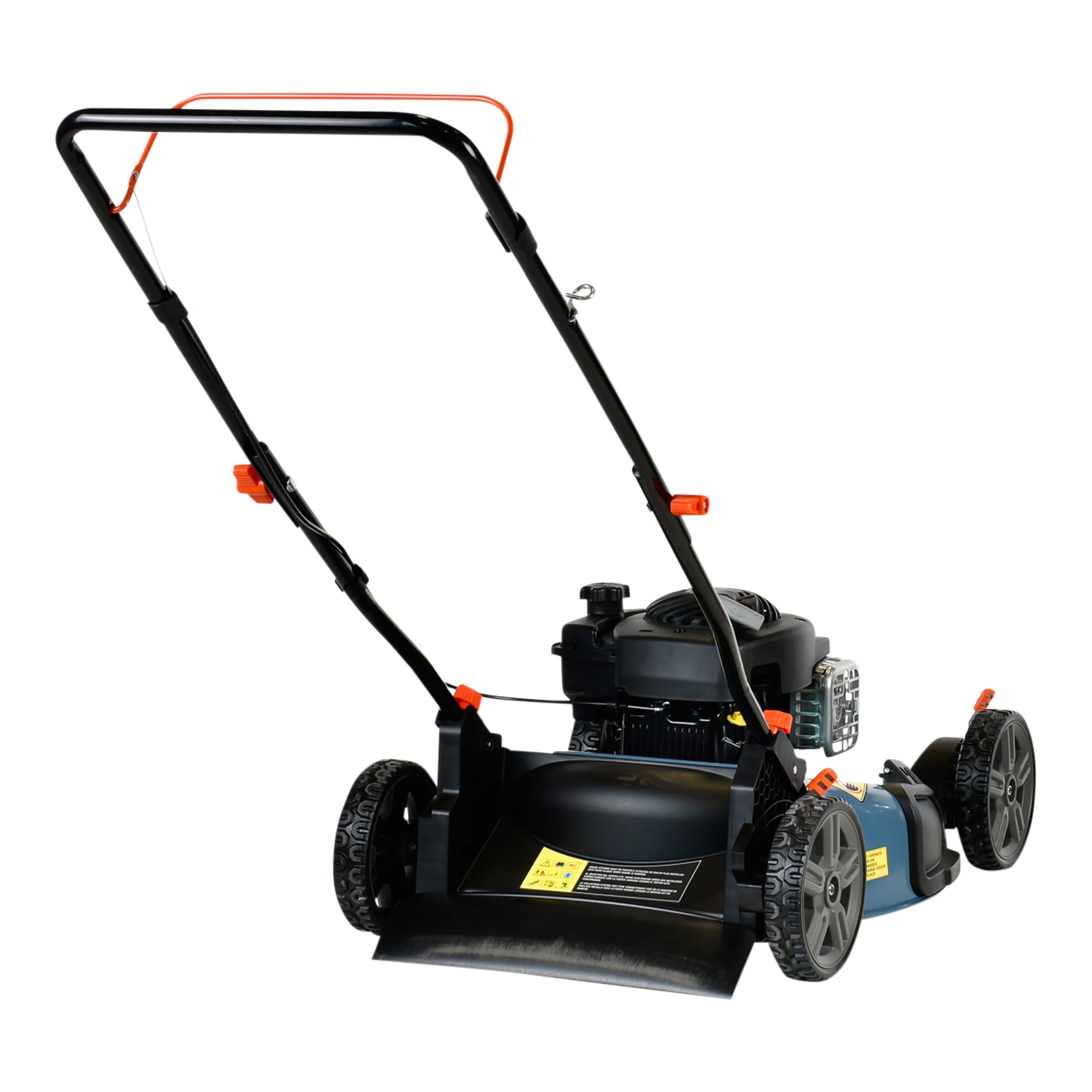 SENIX 21-Inch Push Lawn Mower, 125 cc 4-Cycle Gas Powered, Mulch & Side Discharge, Dual Lever Height Adjustment, LSPG-M3