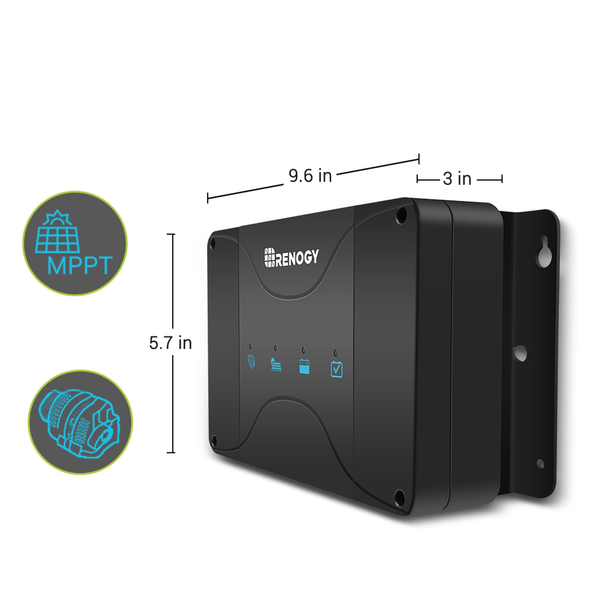Renogy DCC50S 12V 50A DC-DC On-Board Battery Charger with MPPT for Gel, AGM, and Lithium Batteries Using Multi-Stage Charging, in RVs, Cars, Boats, Yachts